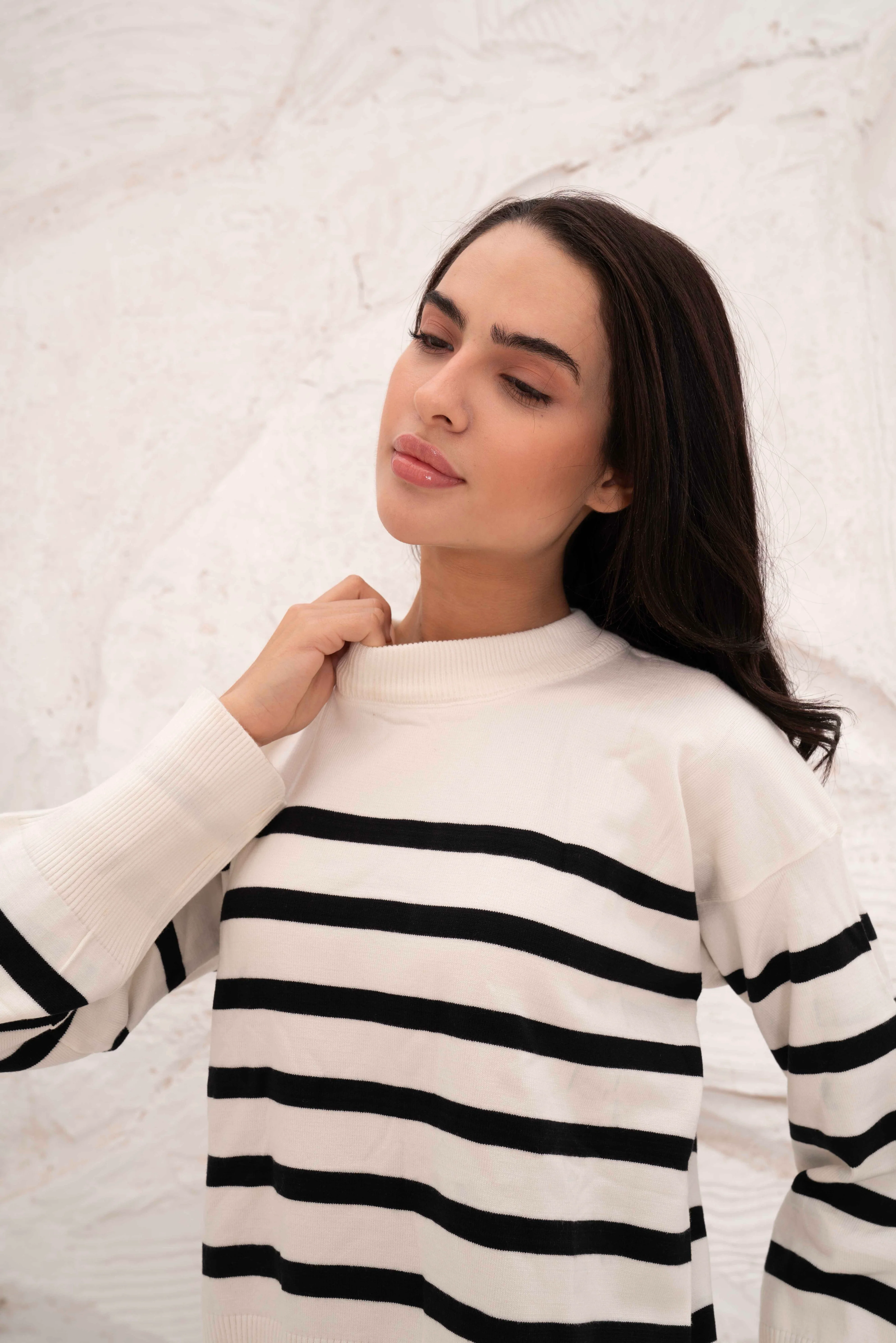 Casual Striped Wool Pulllover - Image 7