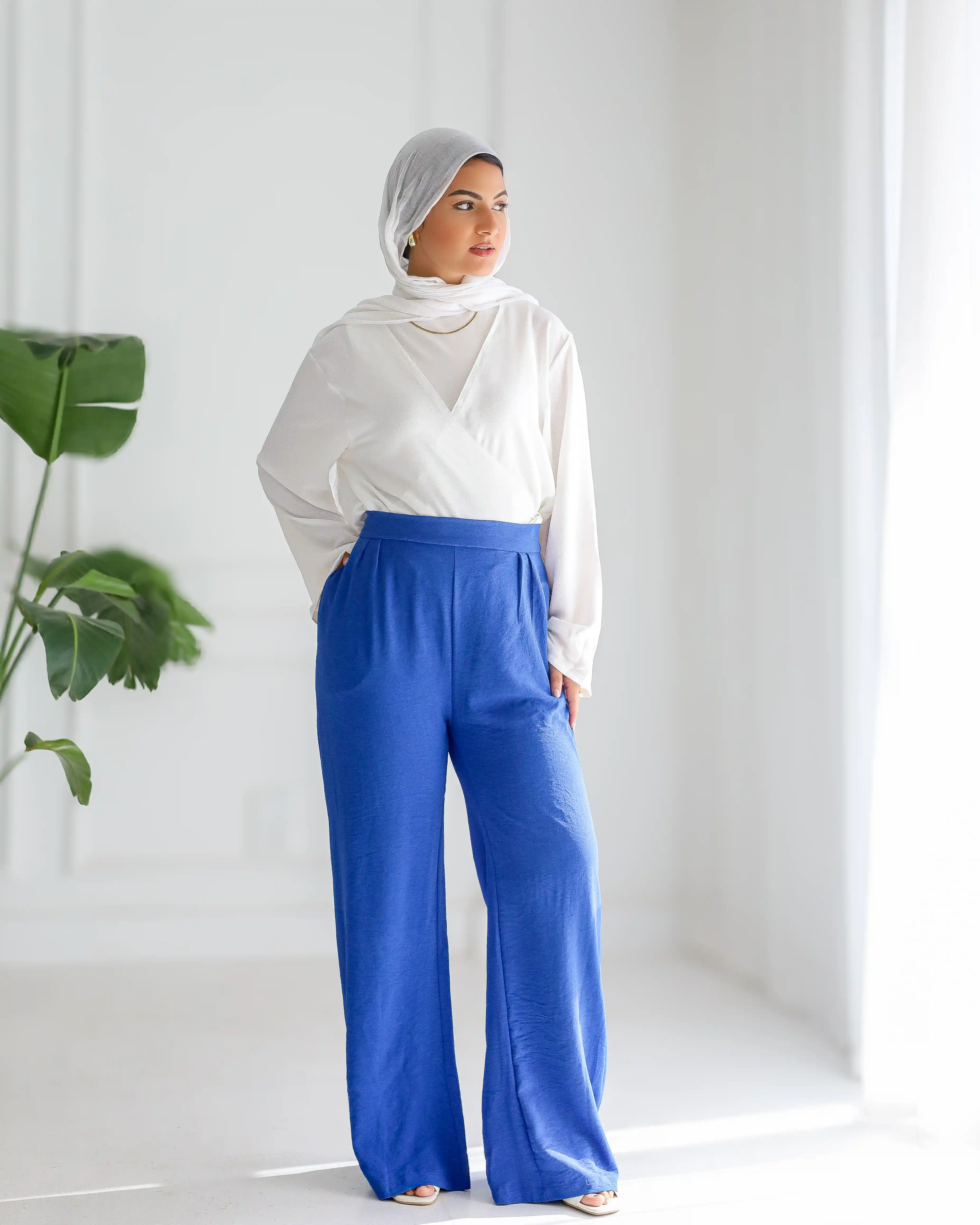 Gumus Crepe Wide-Leg Pants - Image 11
