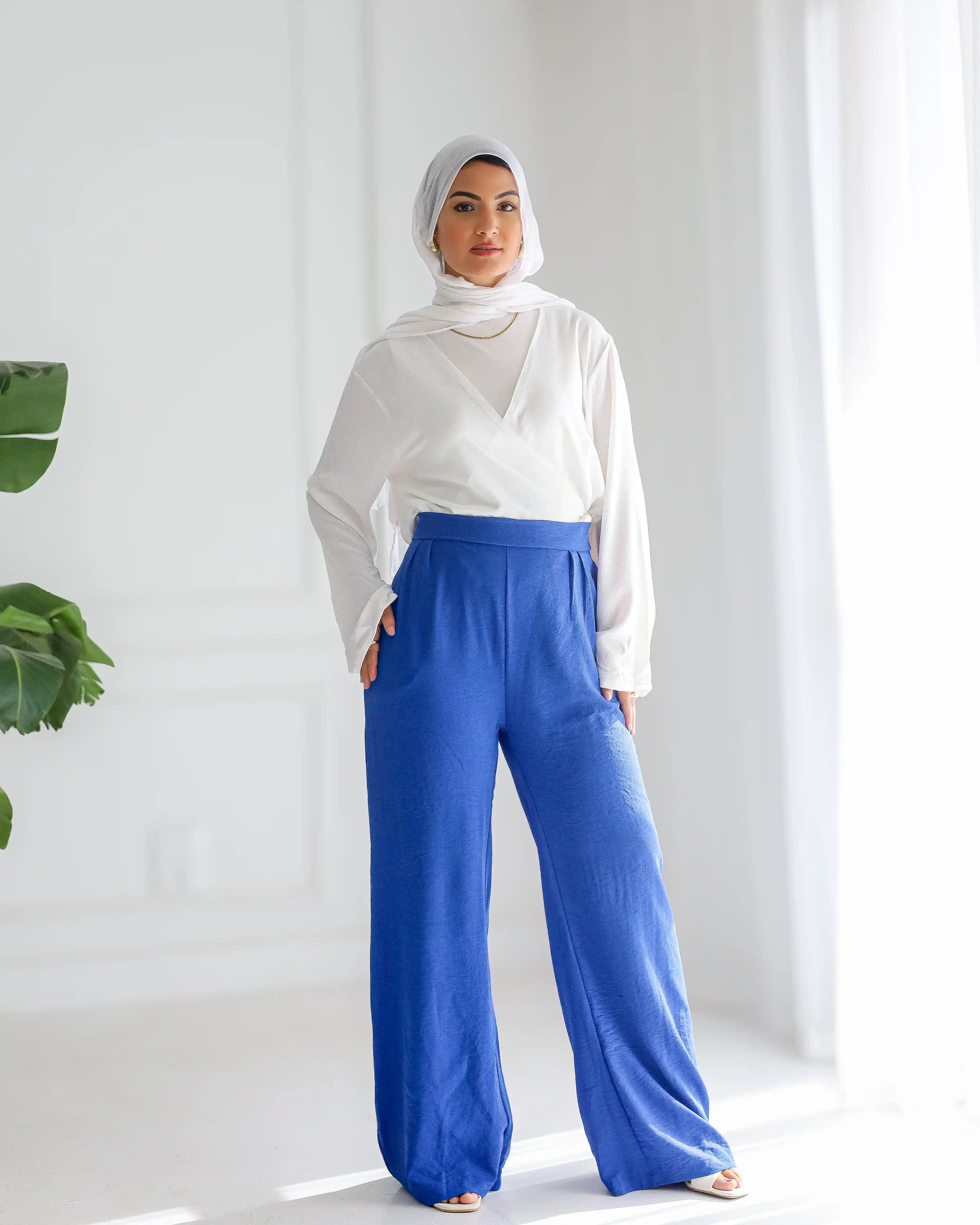 Gumus Crepe Wide-Leg Pants - Image 12