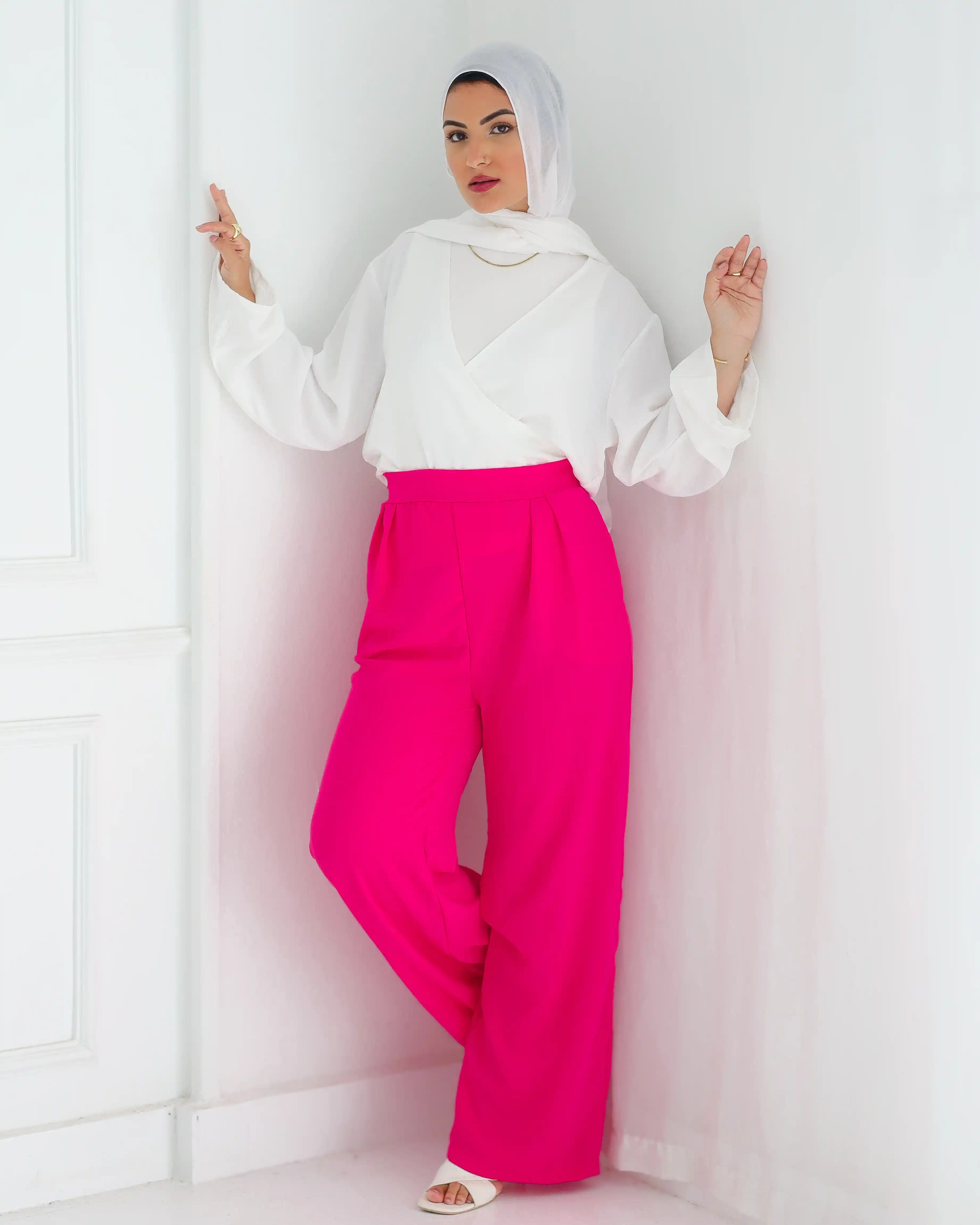 Gumus Crepe Wide-Leg Pants - Image 17
