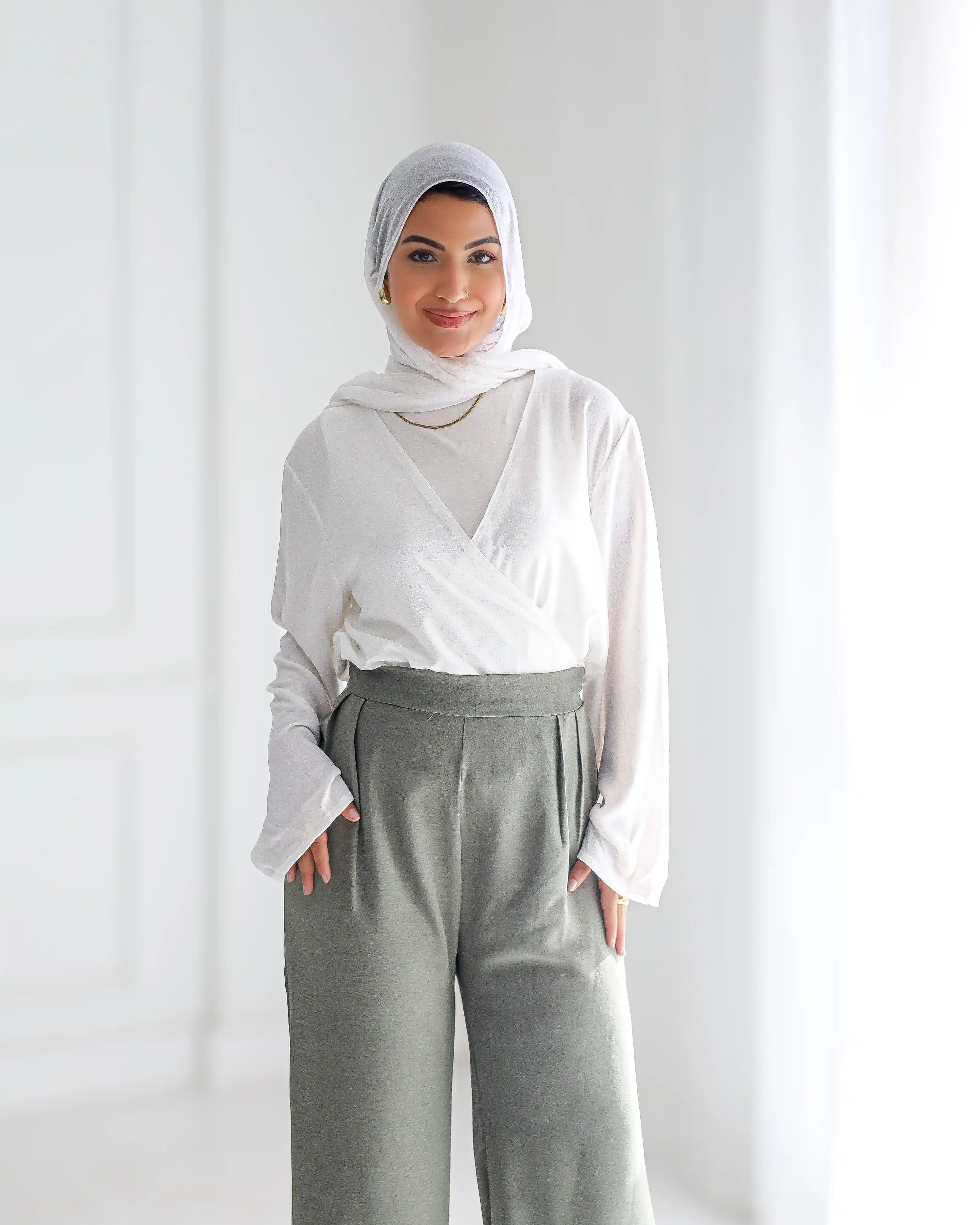 Gumus Crepe Wide-Leg Pants - Image 6