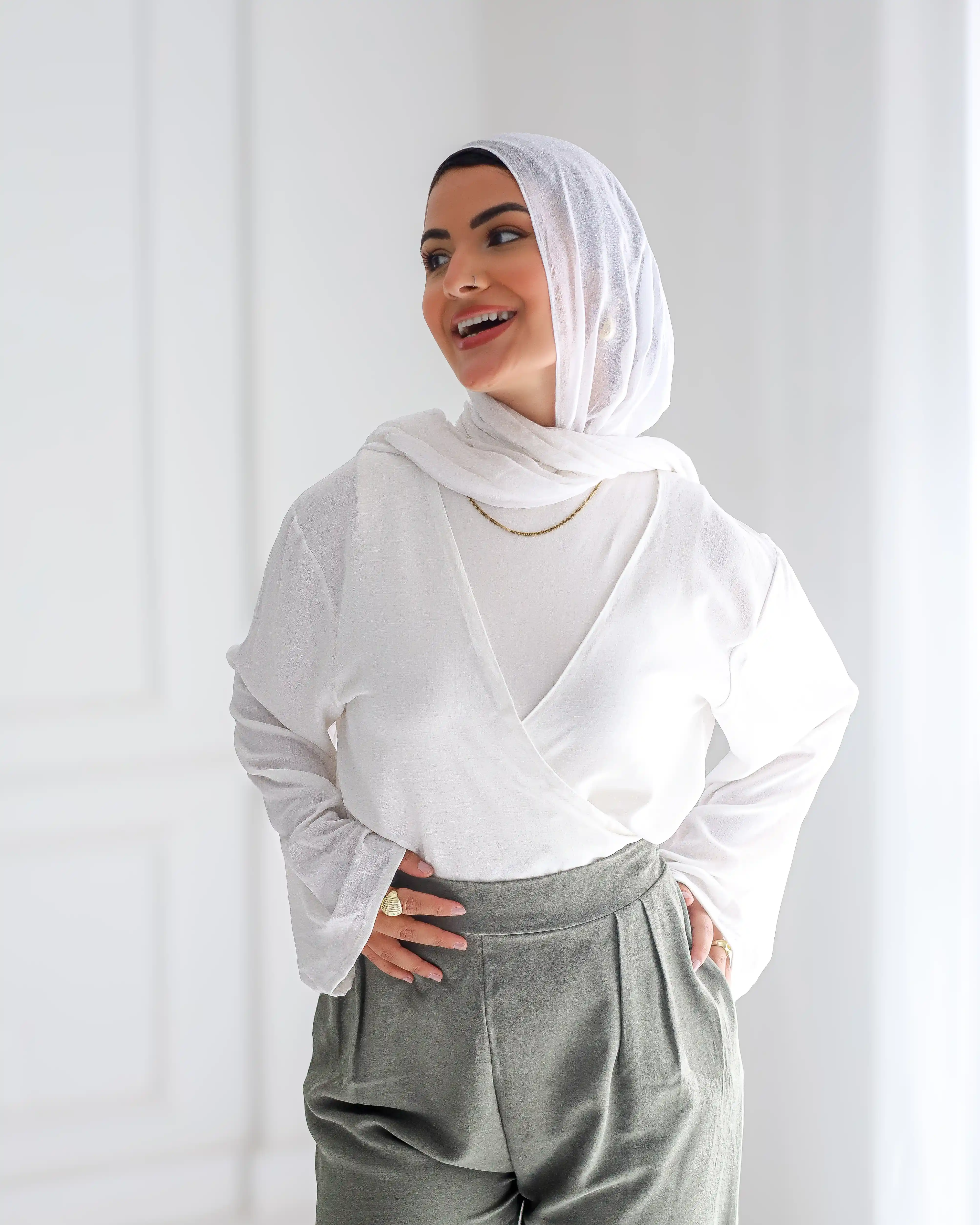 Gumus Crepe Wide-Leg Pants - Image 7