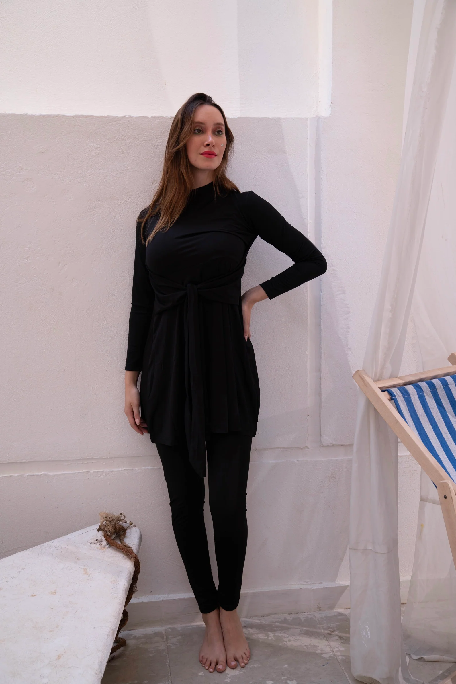 Elegant Noir Gumus Swimsuit - Image 6