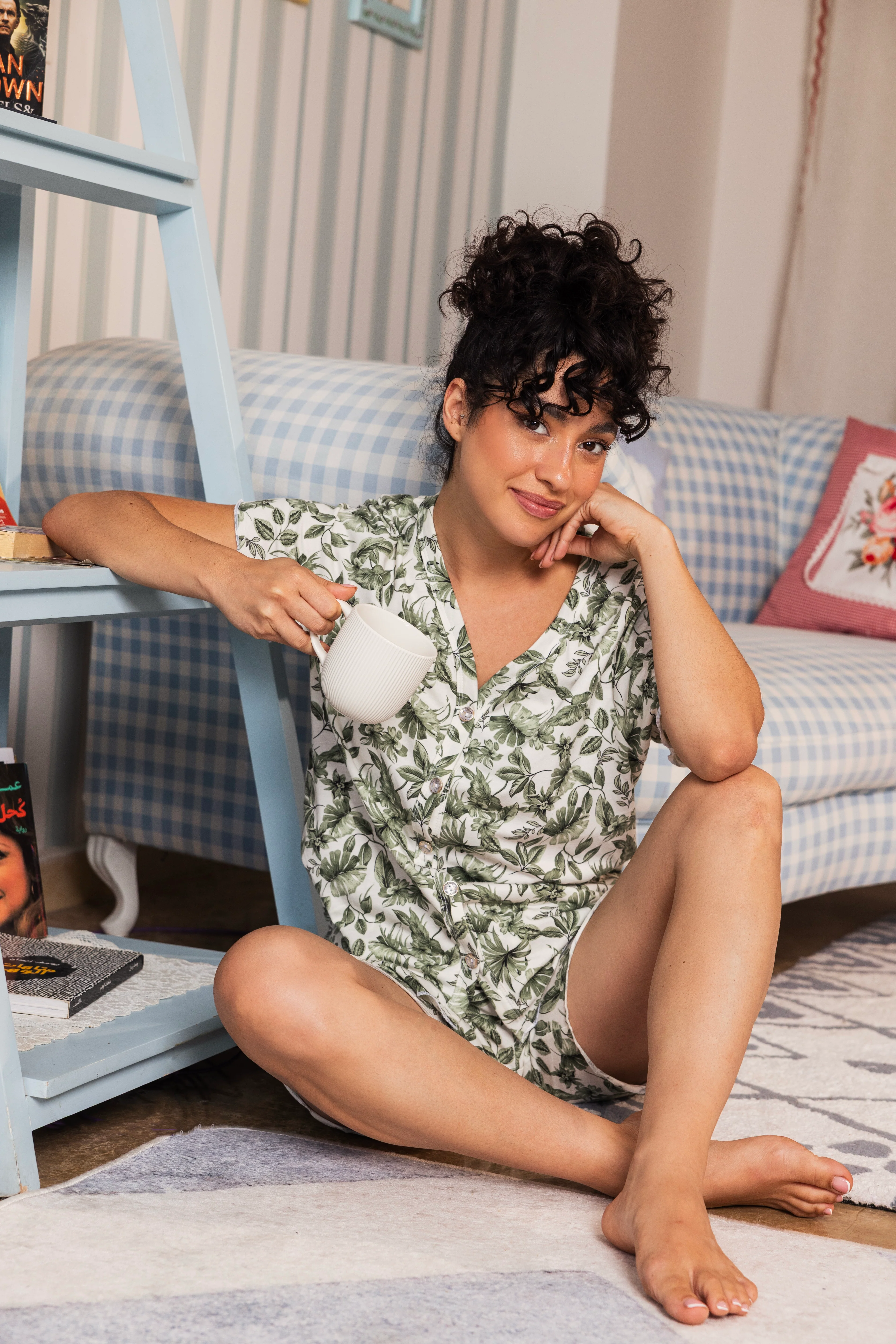 Green Leaf Cotton Pajama Collection - Image 6
