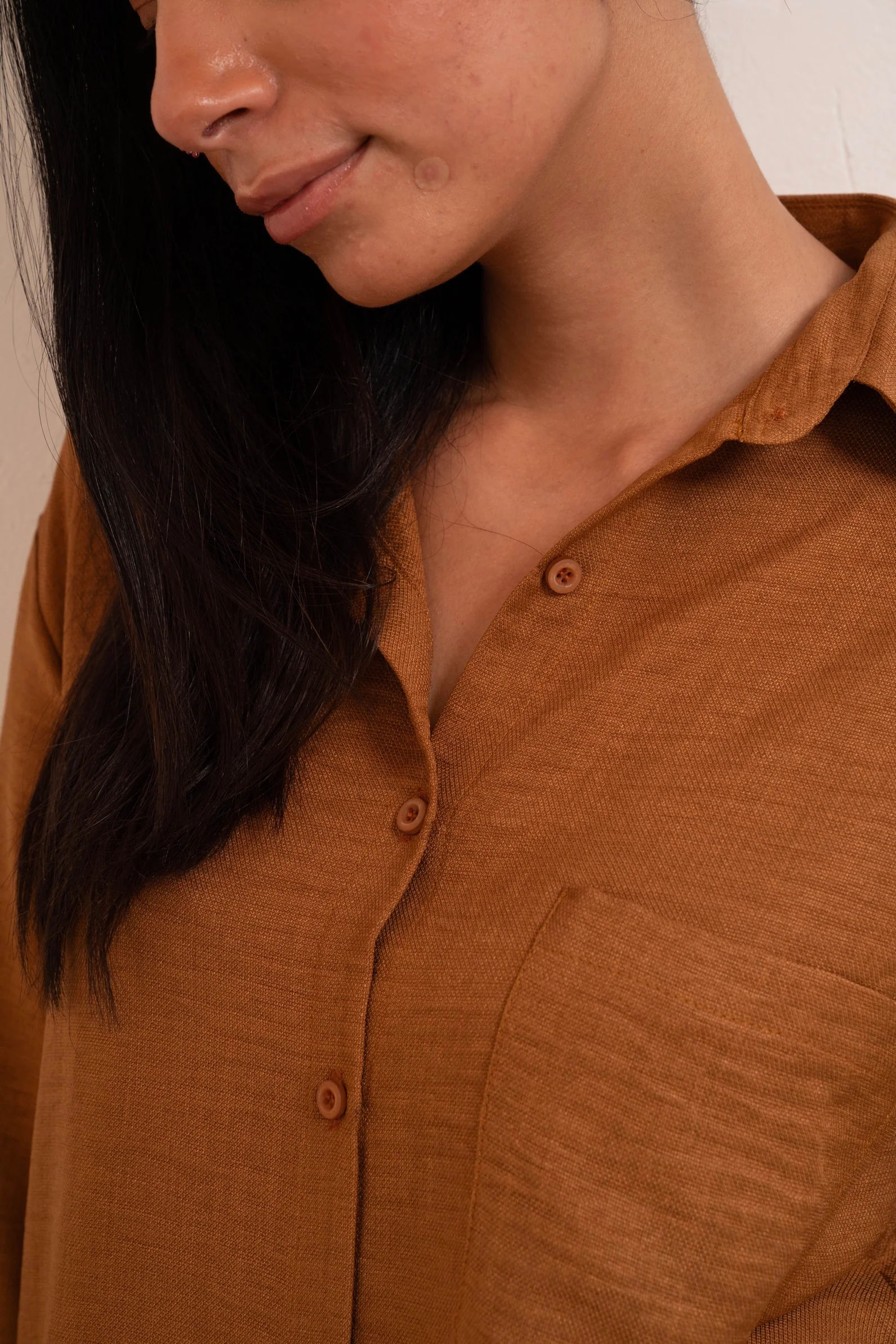 Gumus Linen Caramel Suit - Image 14