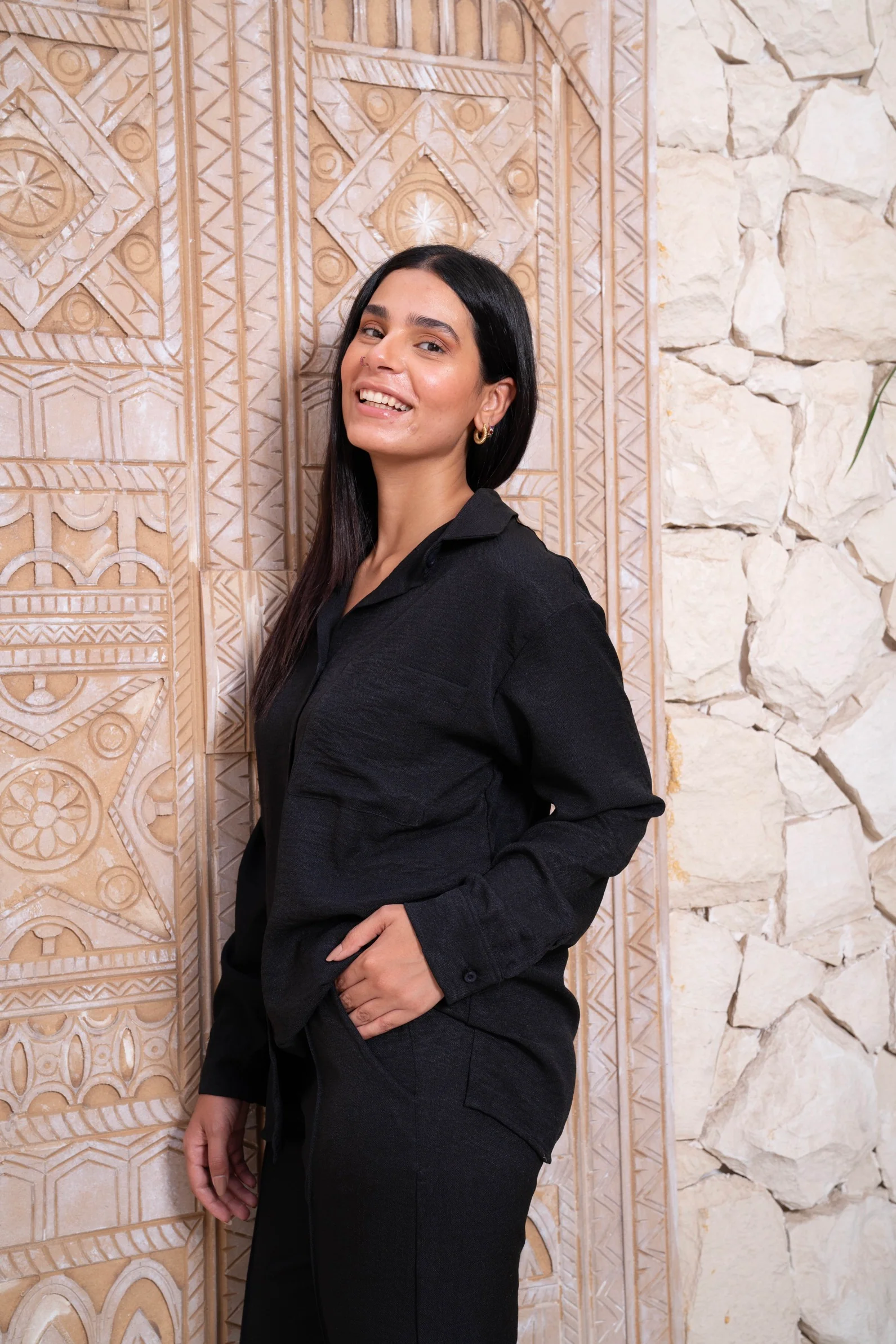 Gumus Linen Black Suit - Image 10