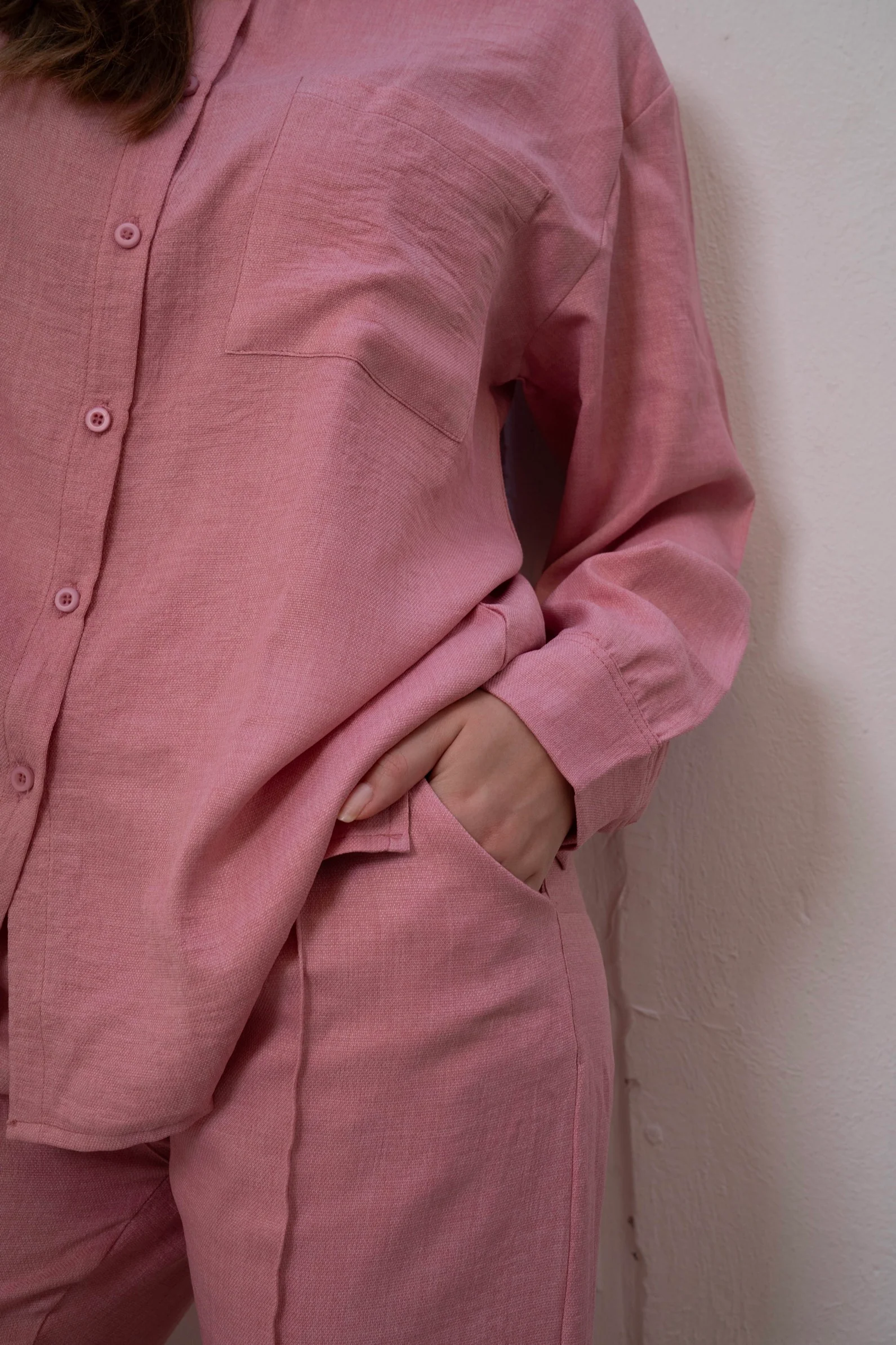 Gumus Linen Pinky Suit - Image 11