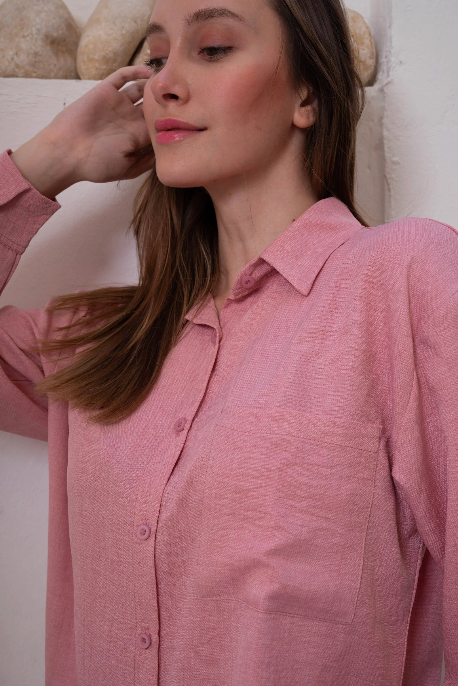 Gumus Linen Pinky Suit - Image 12