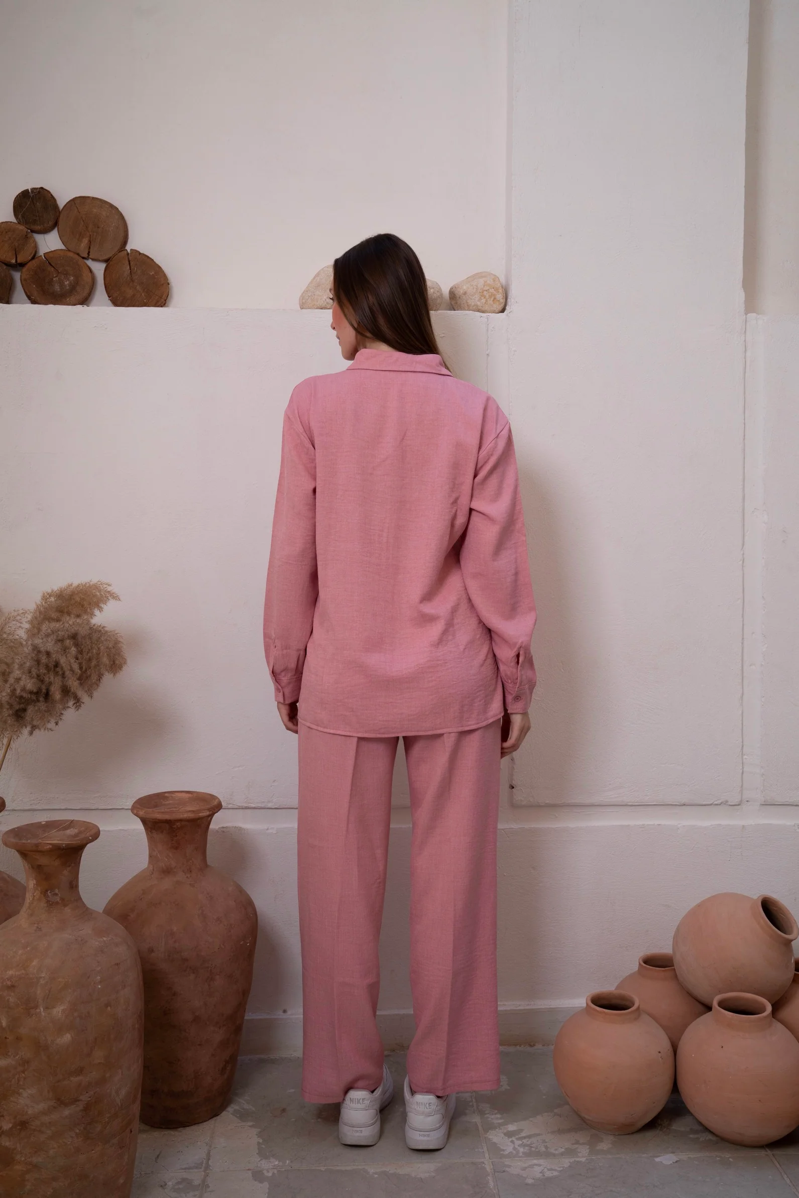 Gumus Linen Pinky Suit - Image 13