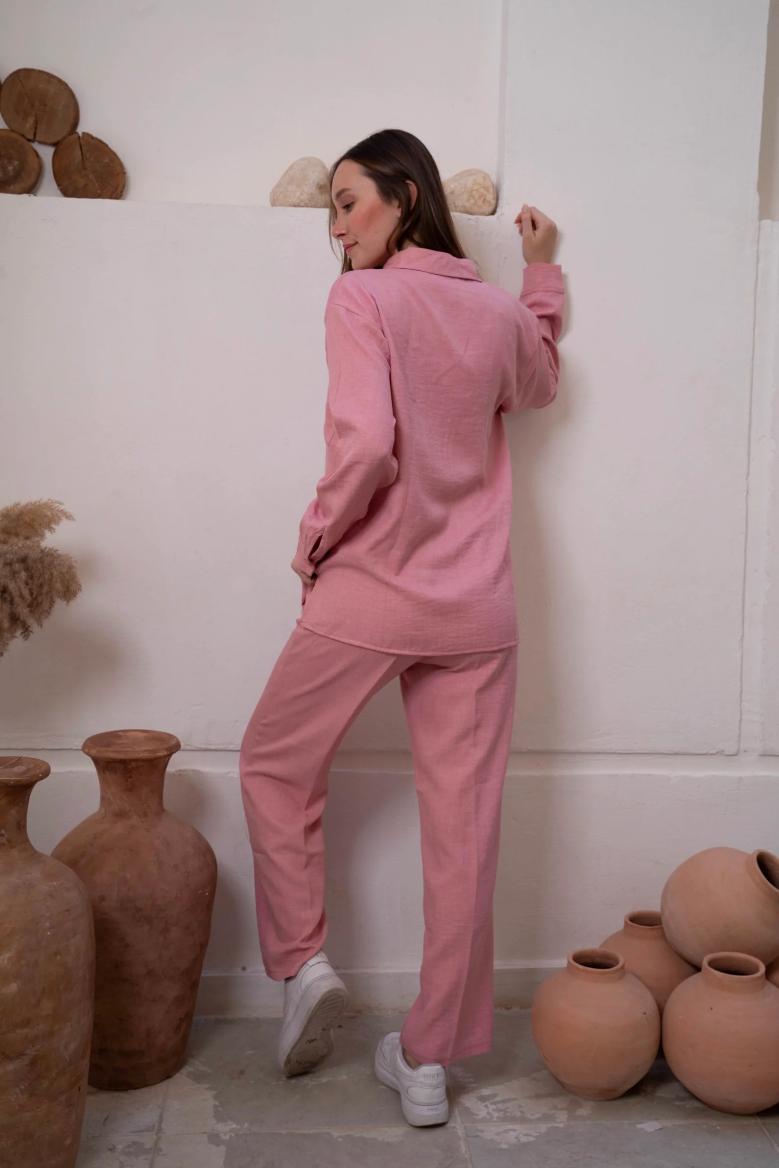 Gumus Linen Pinky Suit - Image 14