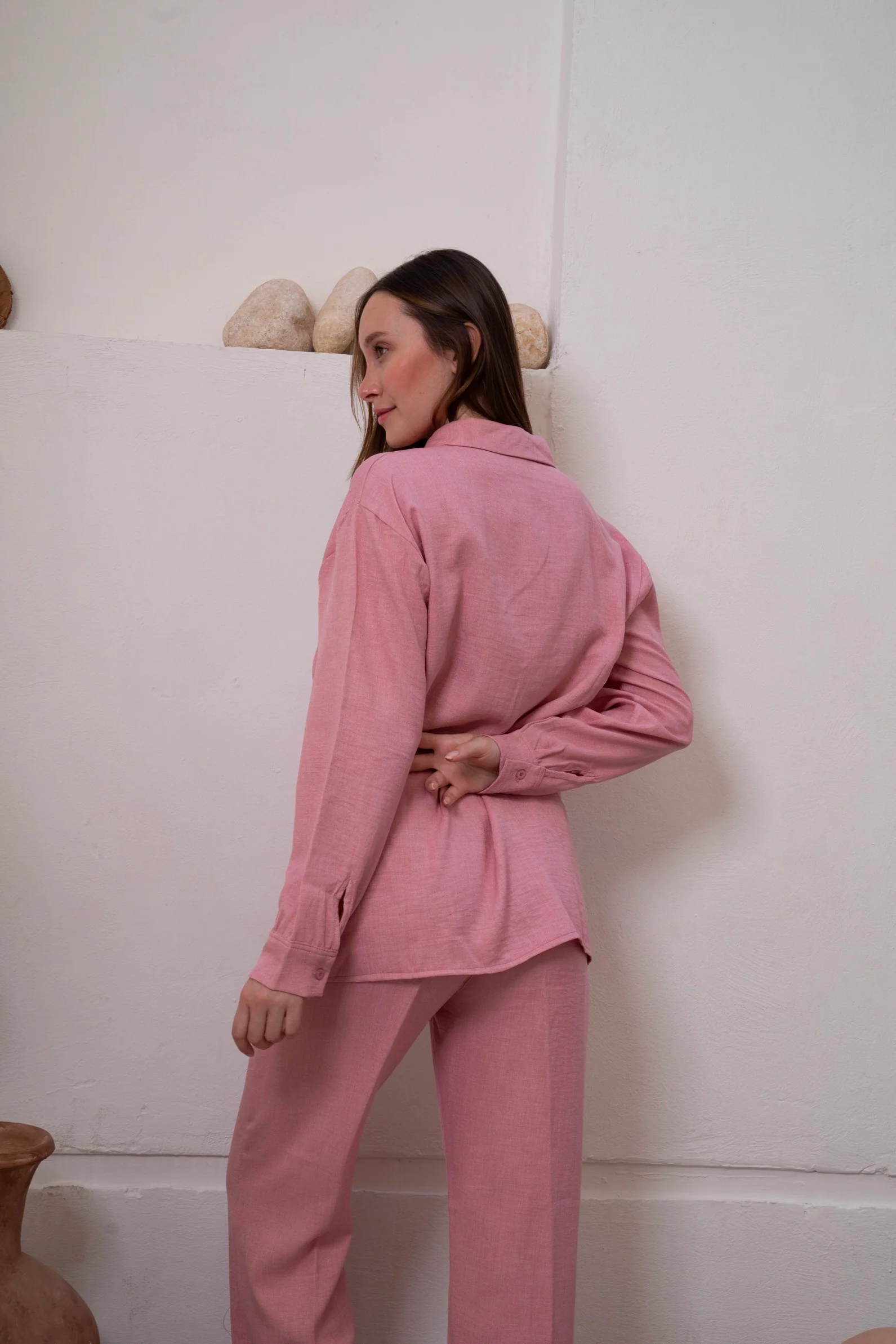 Gumus Linen Pinky Suit - Image 16
