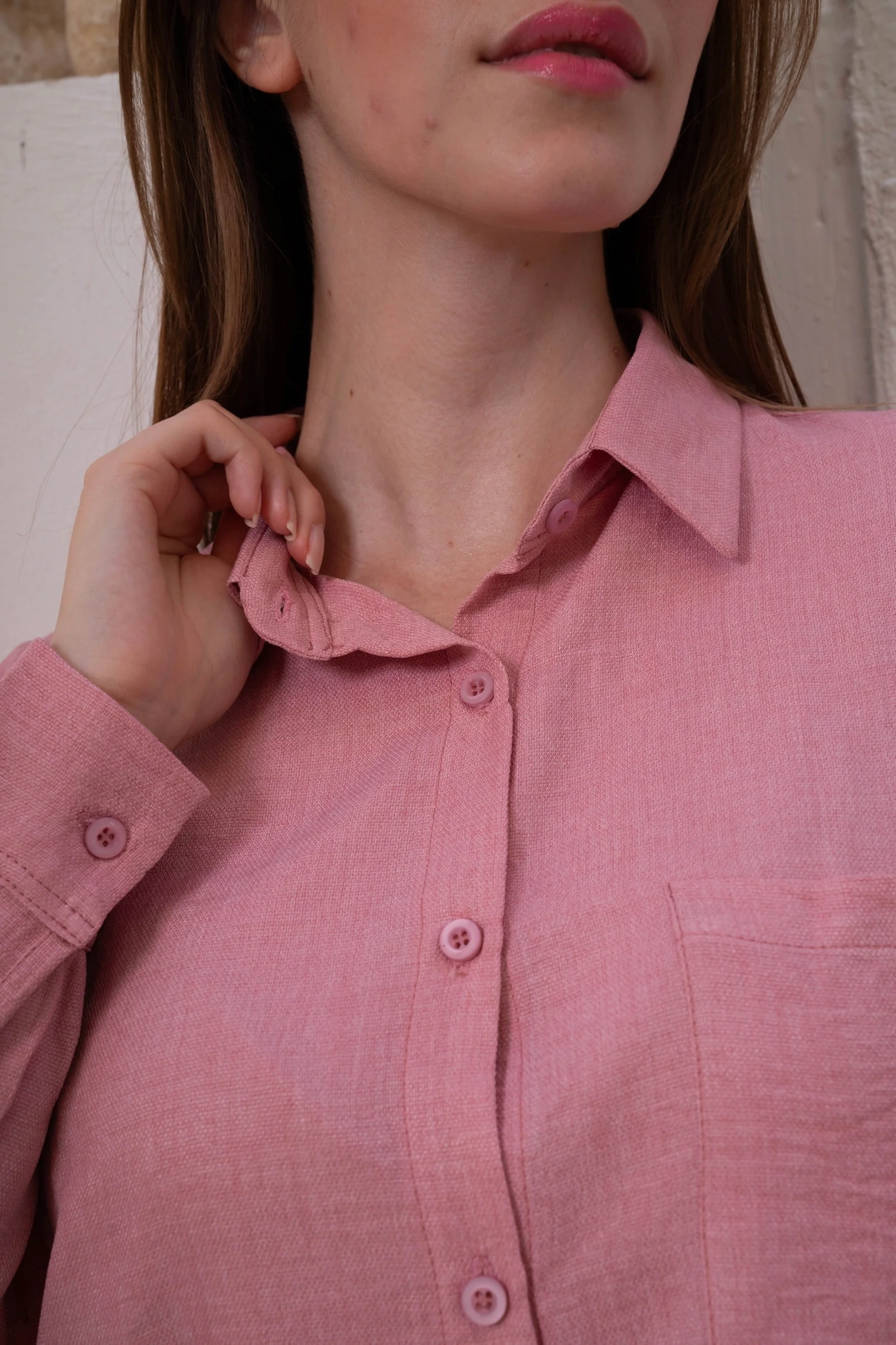 Gumus Linen Pinky Suit - Image 8