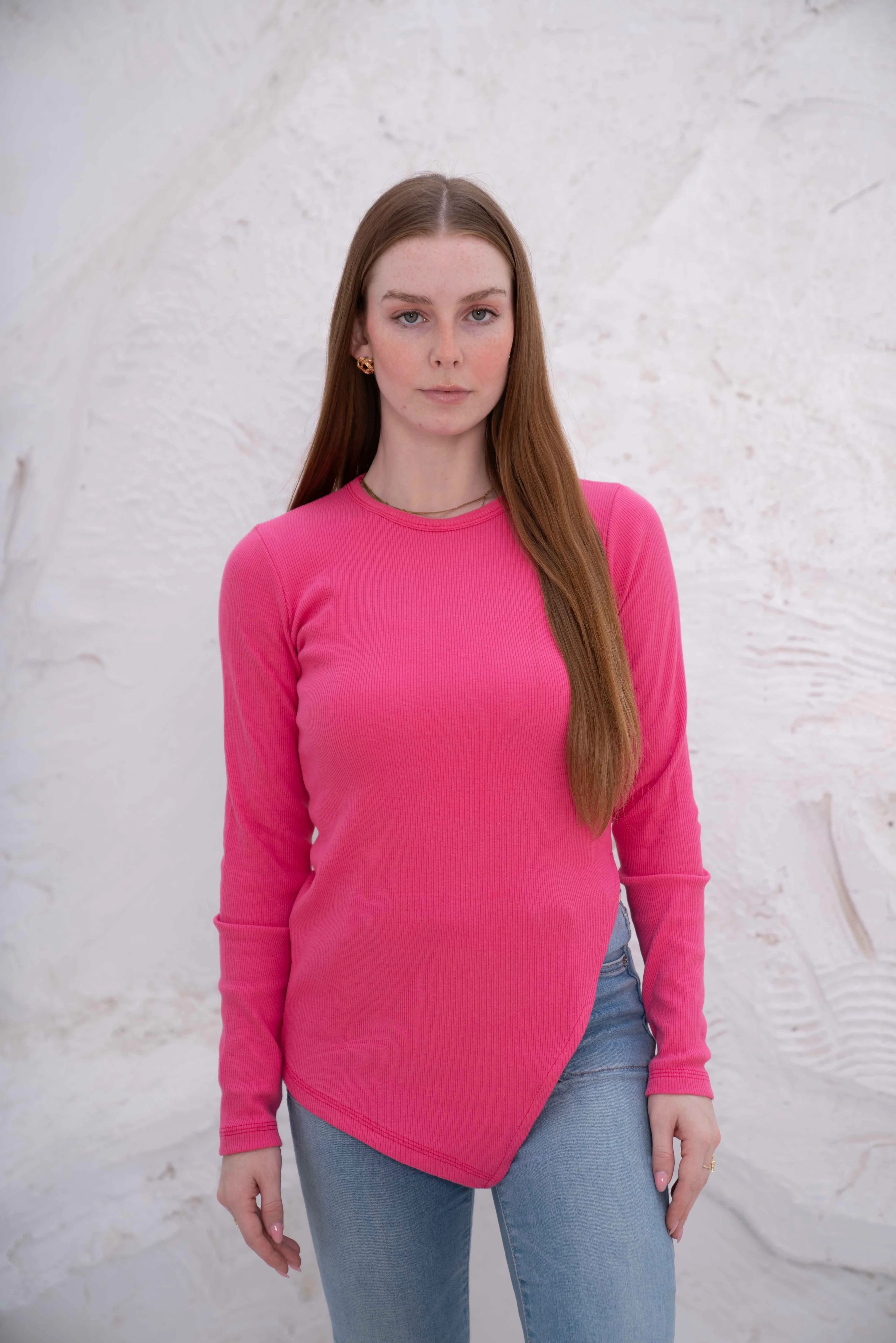 Gumus LongSleeve V Cut Pure Cotton Top - Image 15