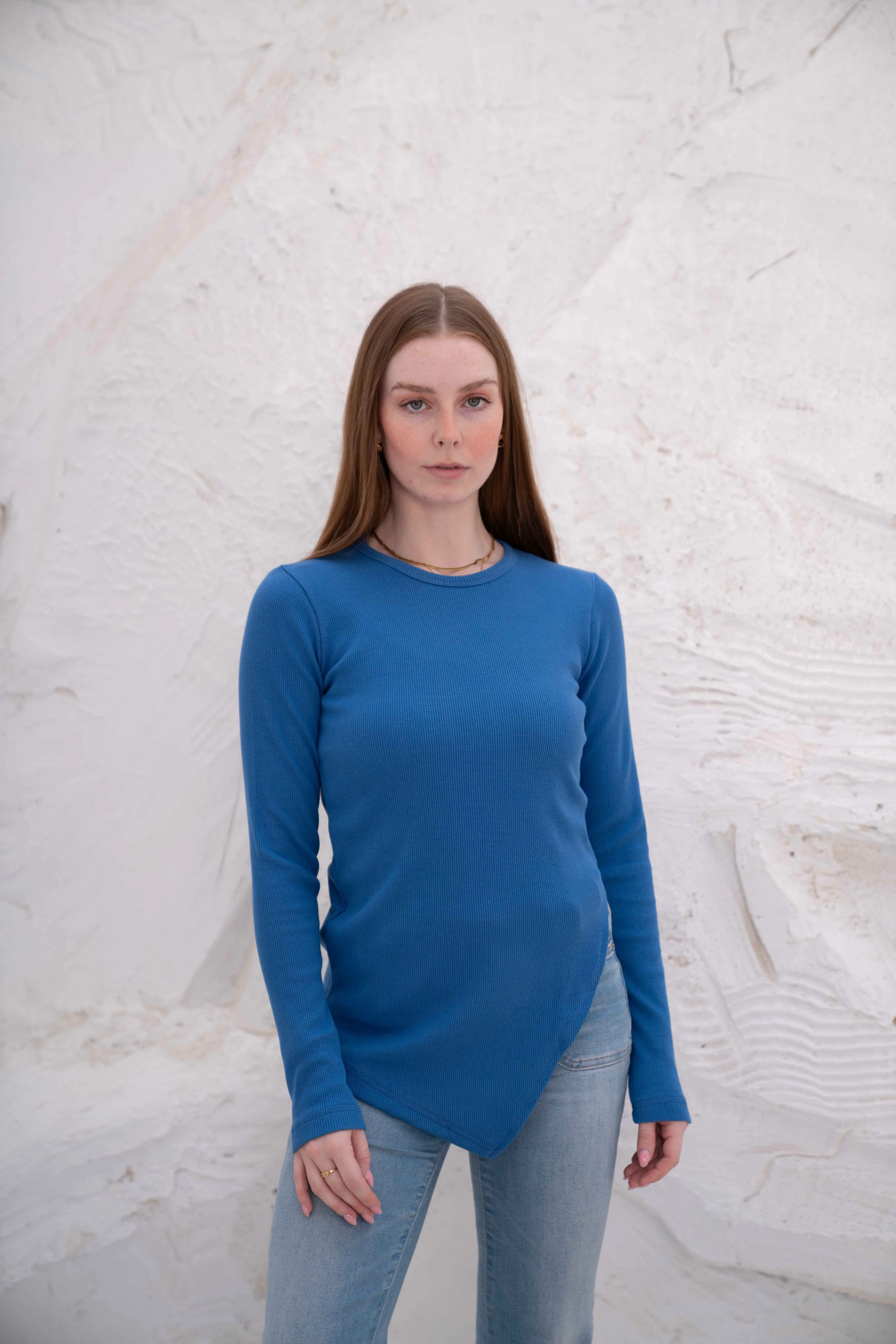 Gumus LongSleeve V Cut Pure Cotton Top - Image 19