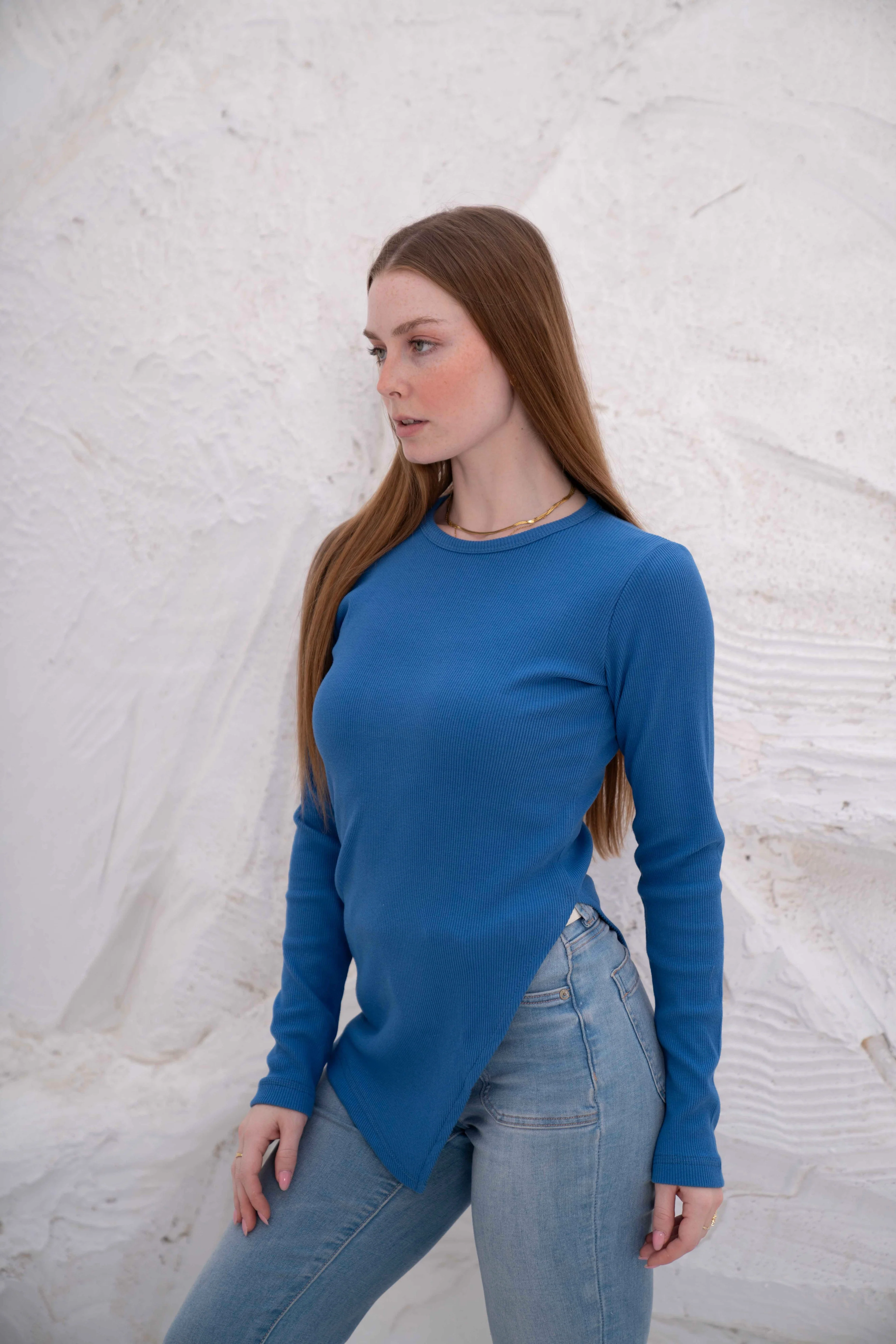 Gumus LongSleeve V Cut Pure Cotton Top - Image 20