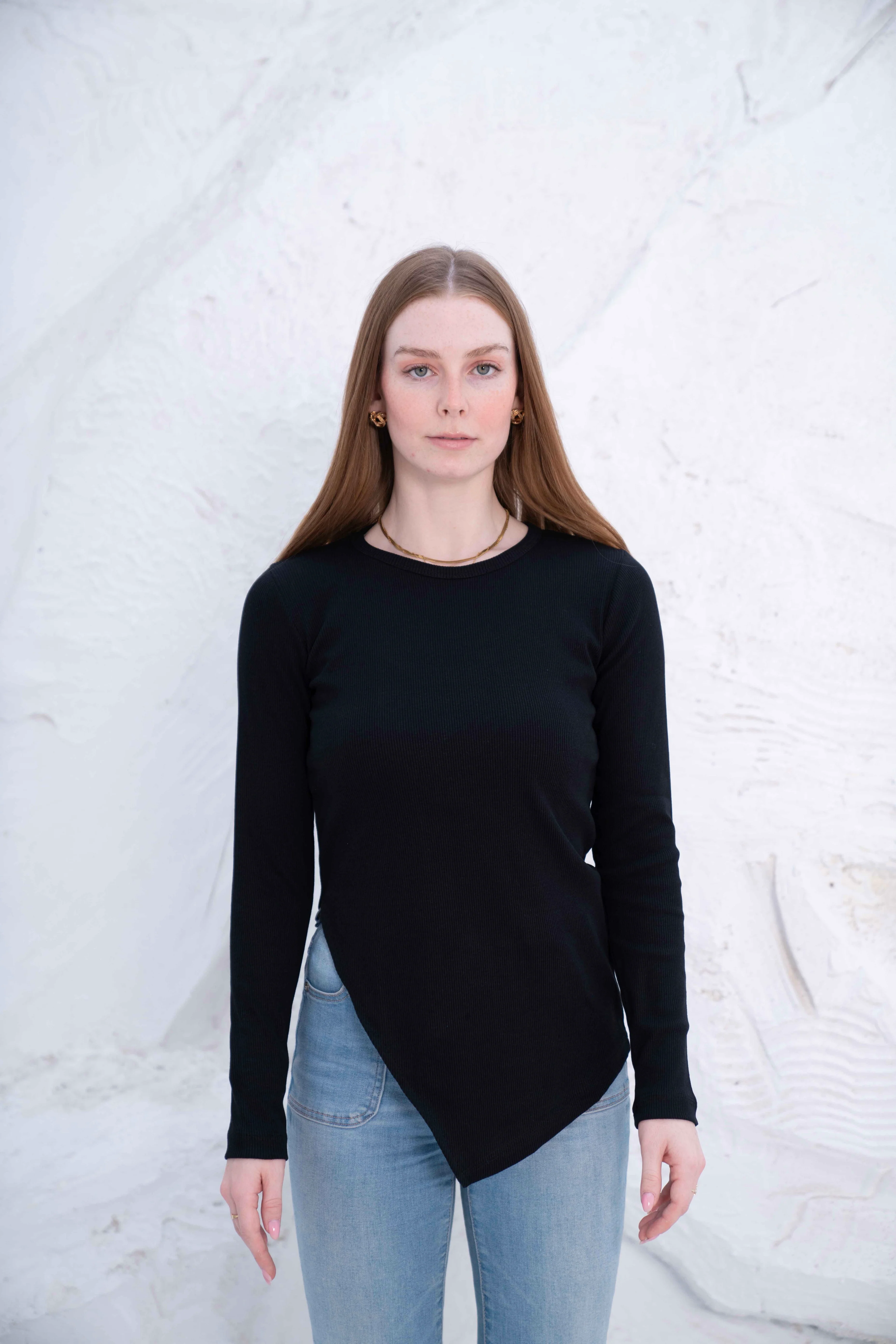 Gumus LongSleeve V Cut Pure Cotton Top - Image 24