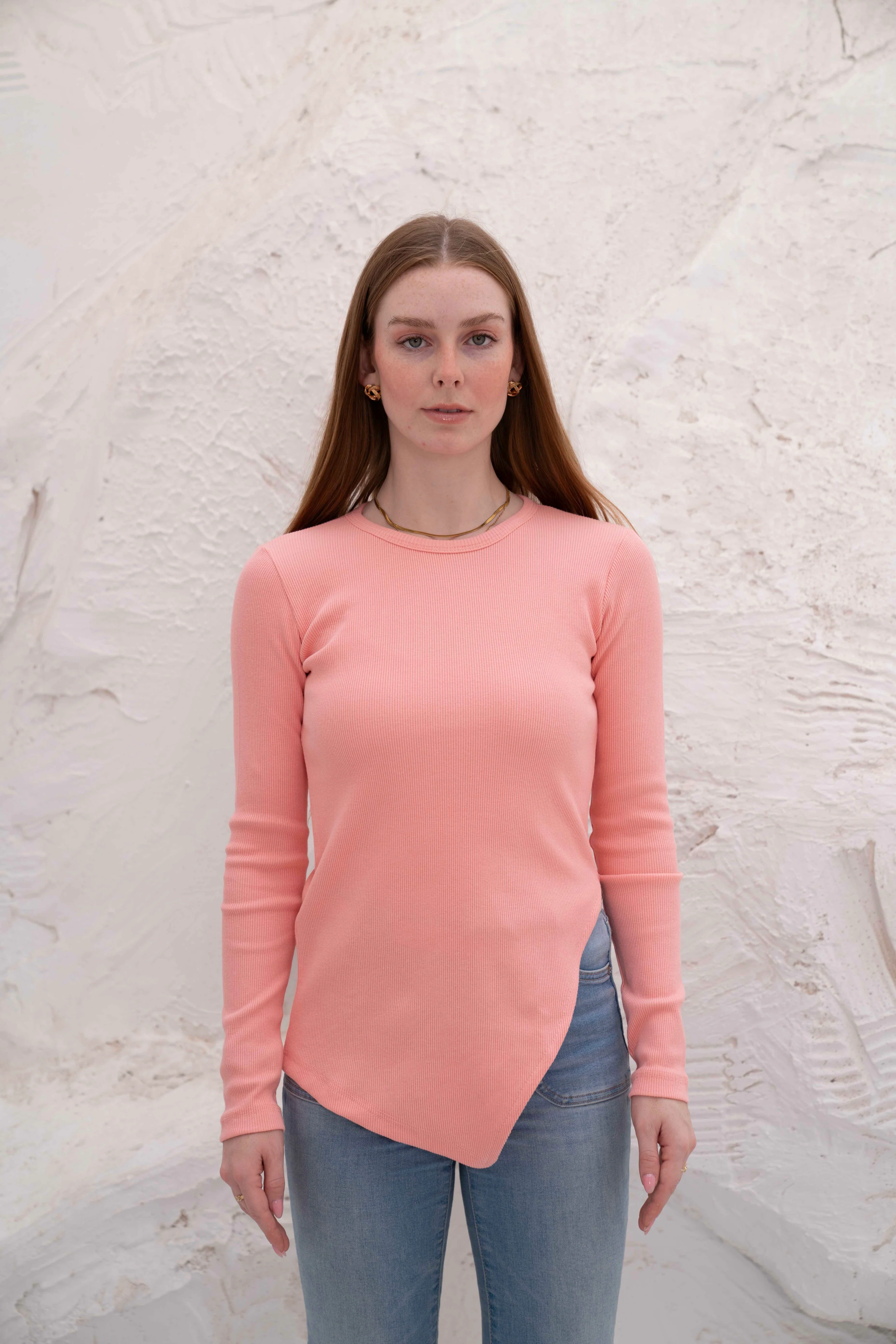 Gumus LongSleeve V Cut Pure Cotton Top - Image 39
