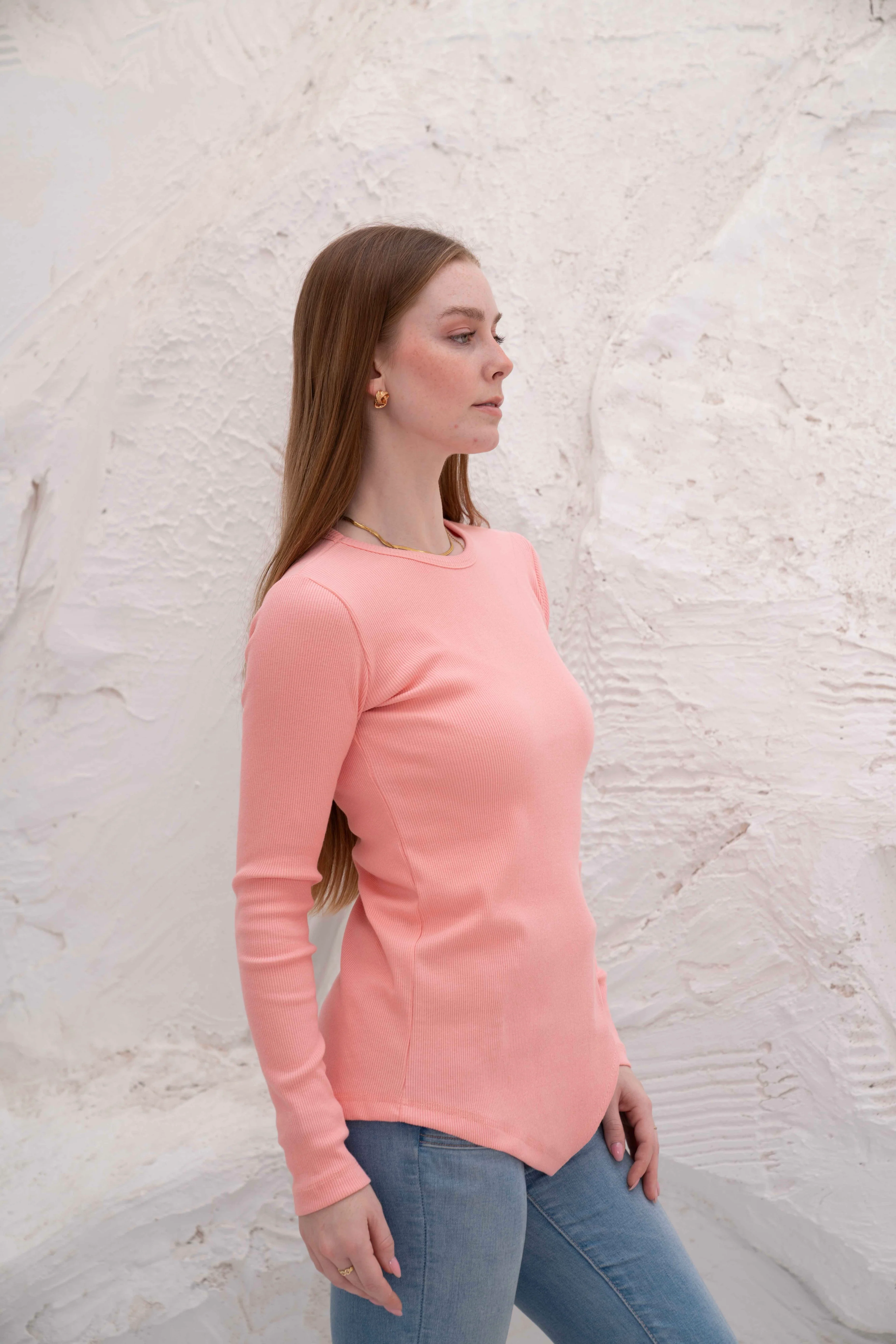 Gumus LongSleeve V Cut Pure Cotton Top - Image 41