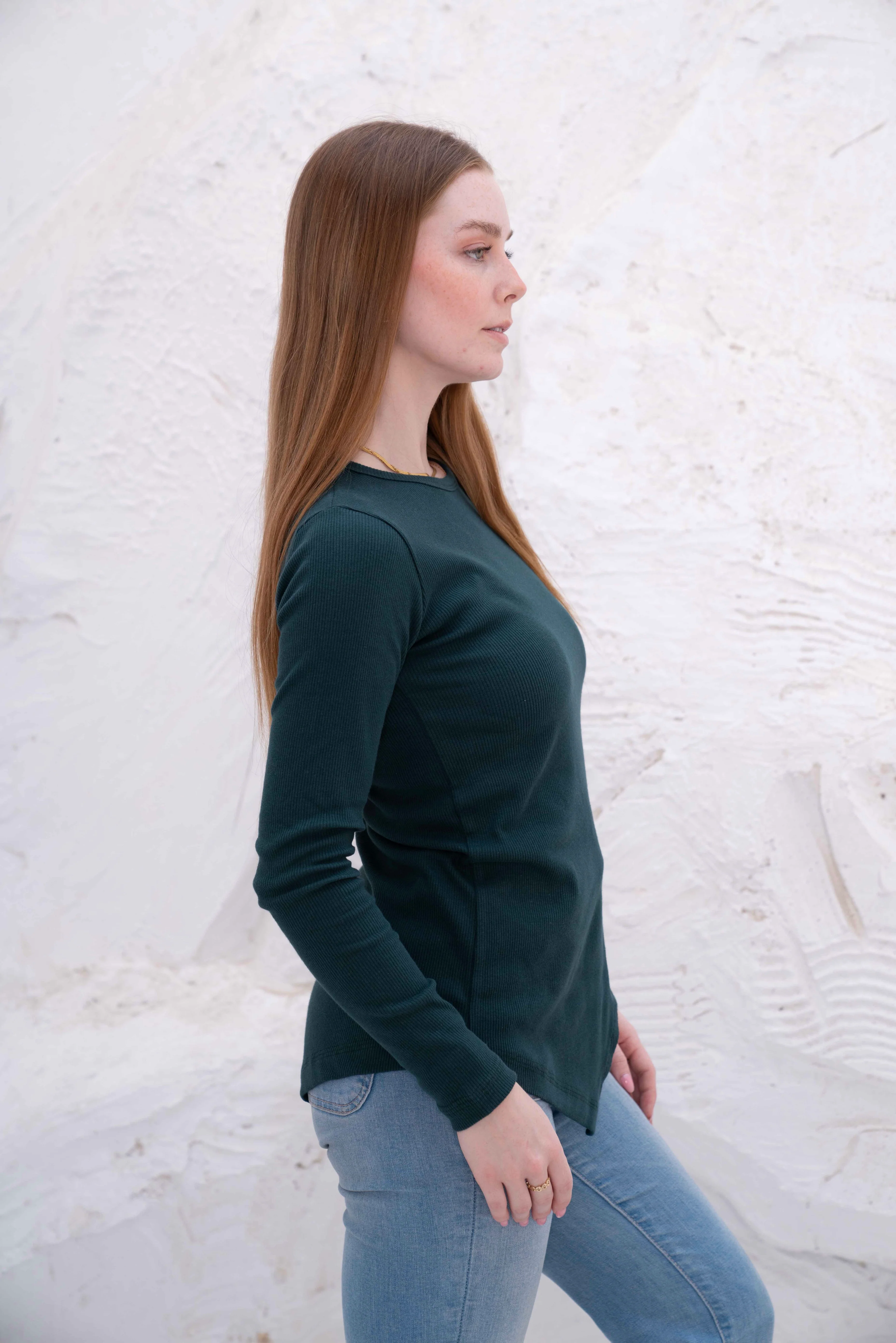 Gumus LongSleeve V Cut Pure Cotton Top - Image 51