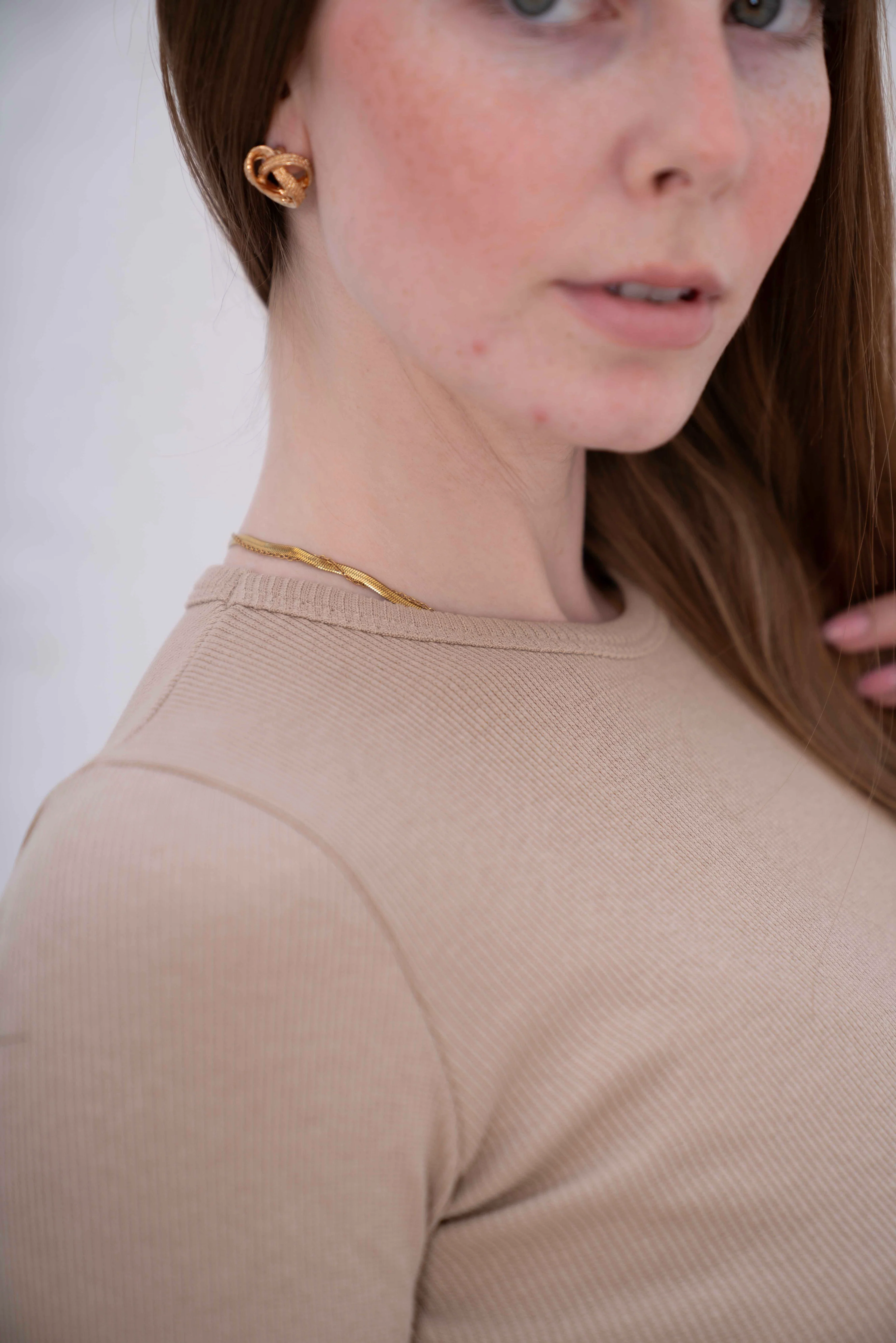 Gumus LongSleeve V Cut Pure Cotton Top - Image 56