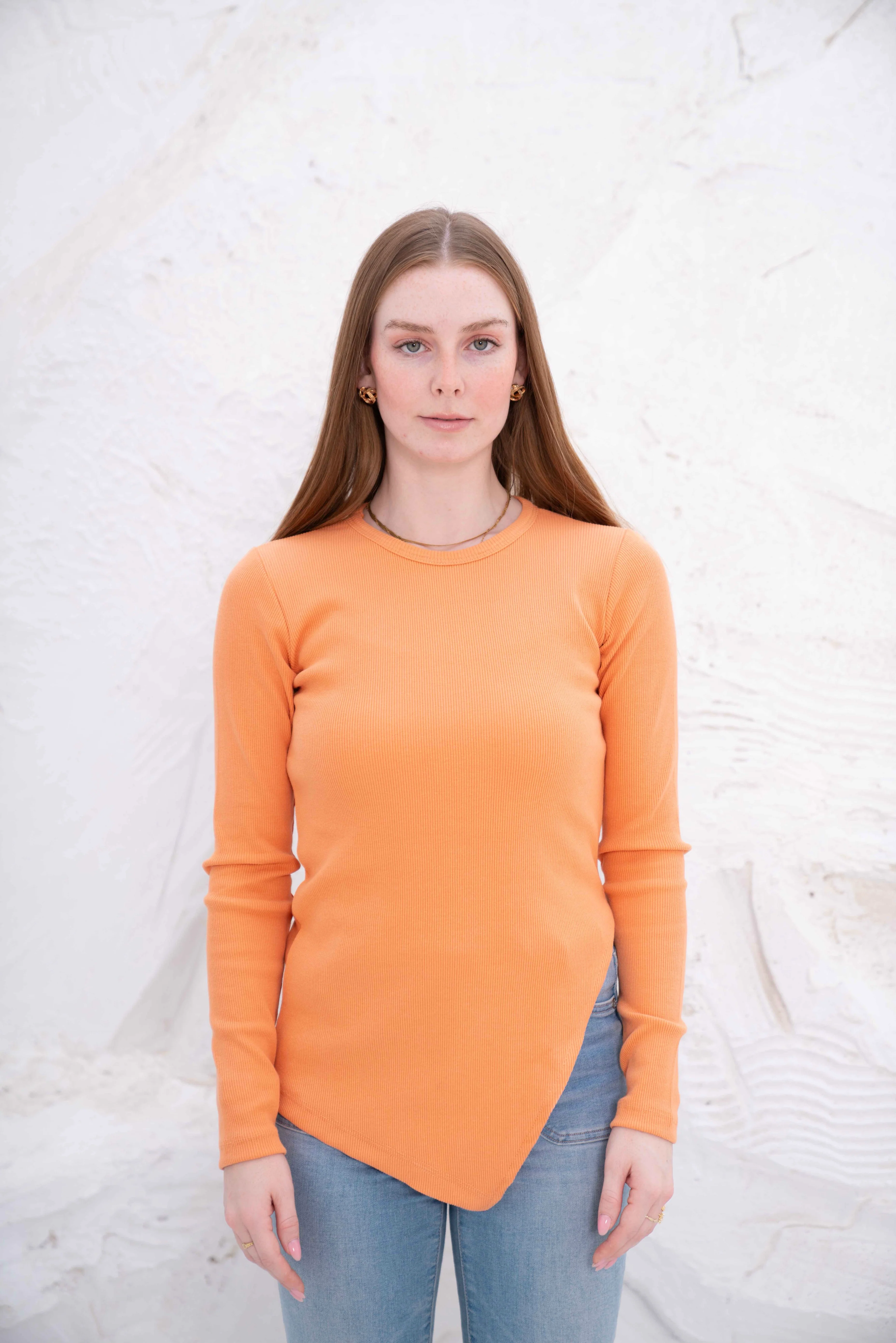 Gumus LongSleeve V Cut Pure Cotton Top - Image 7