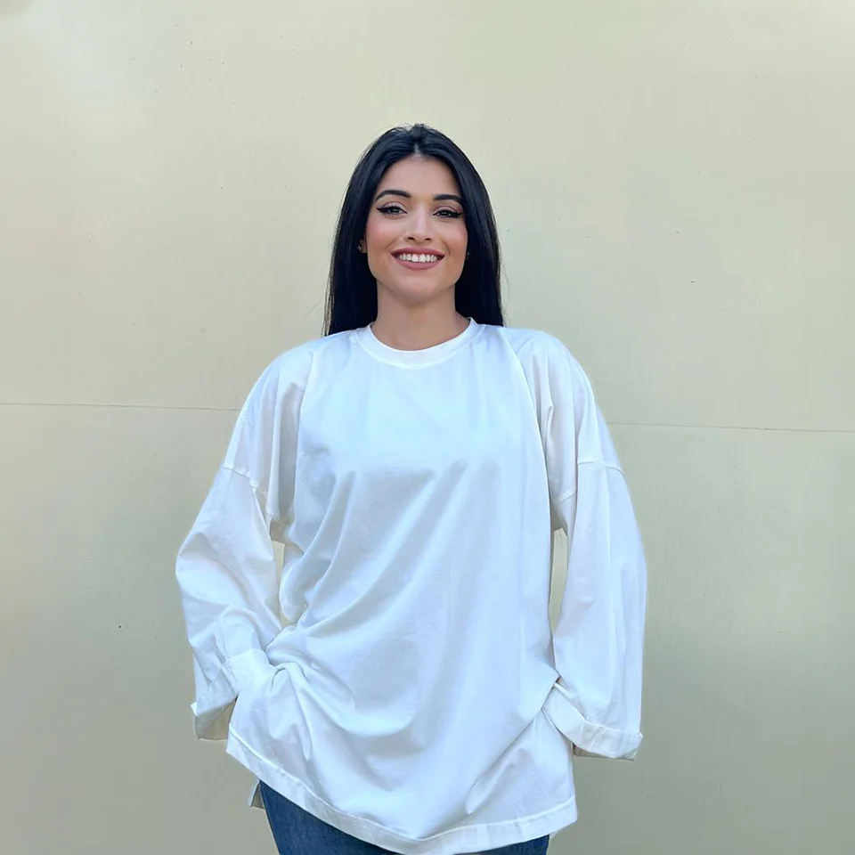 Gumus Oversized Cotton Crewneck - Image 3
