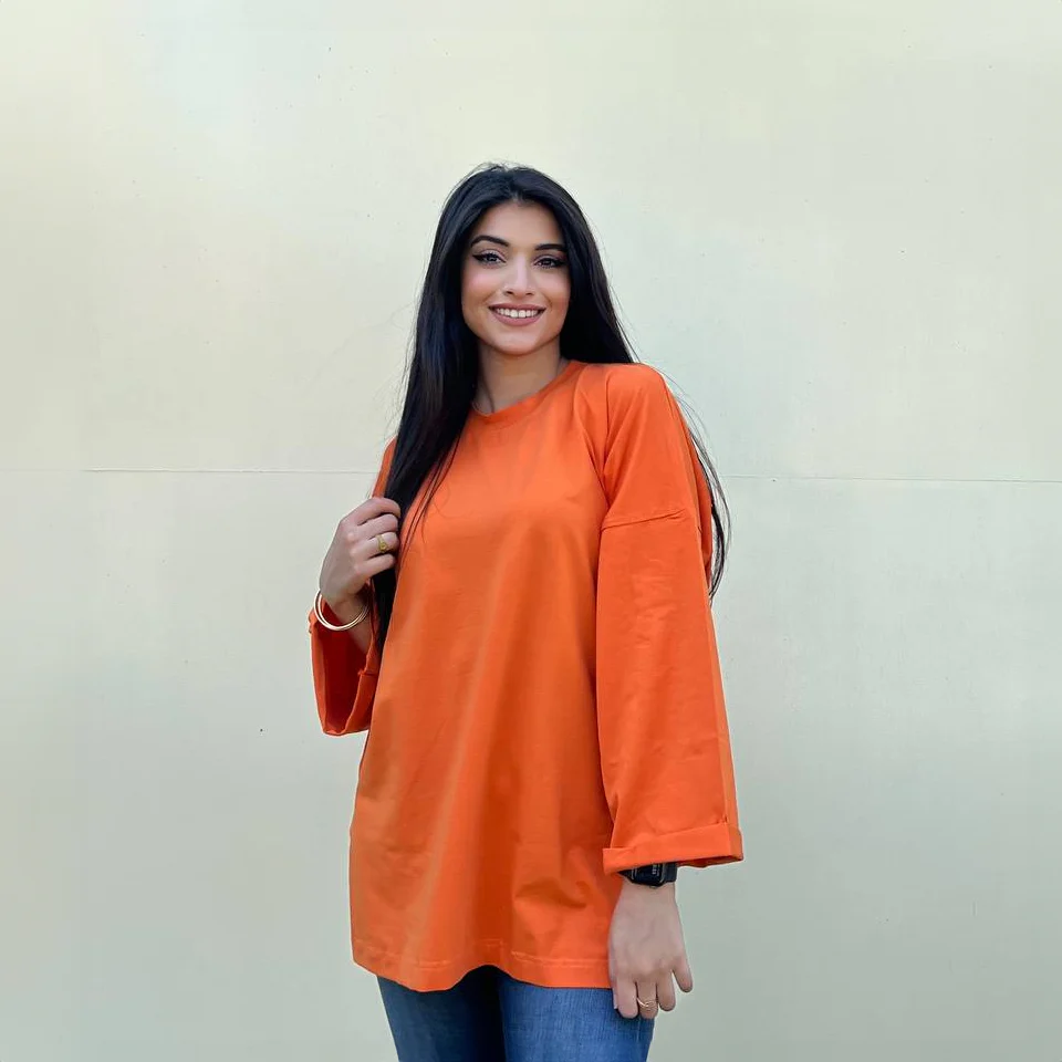 Gumus Oversized Cotton Crewneck - Image 5