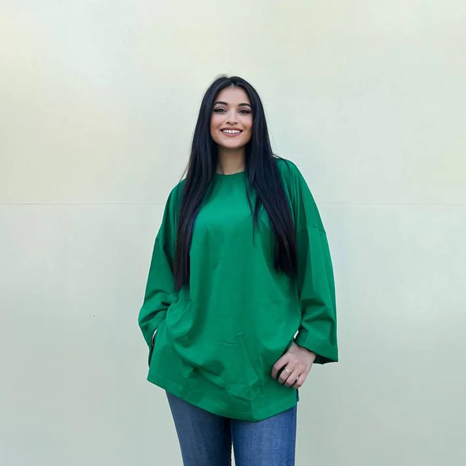 Gumus Oversized Cotton Crewneck - Image 6
