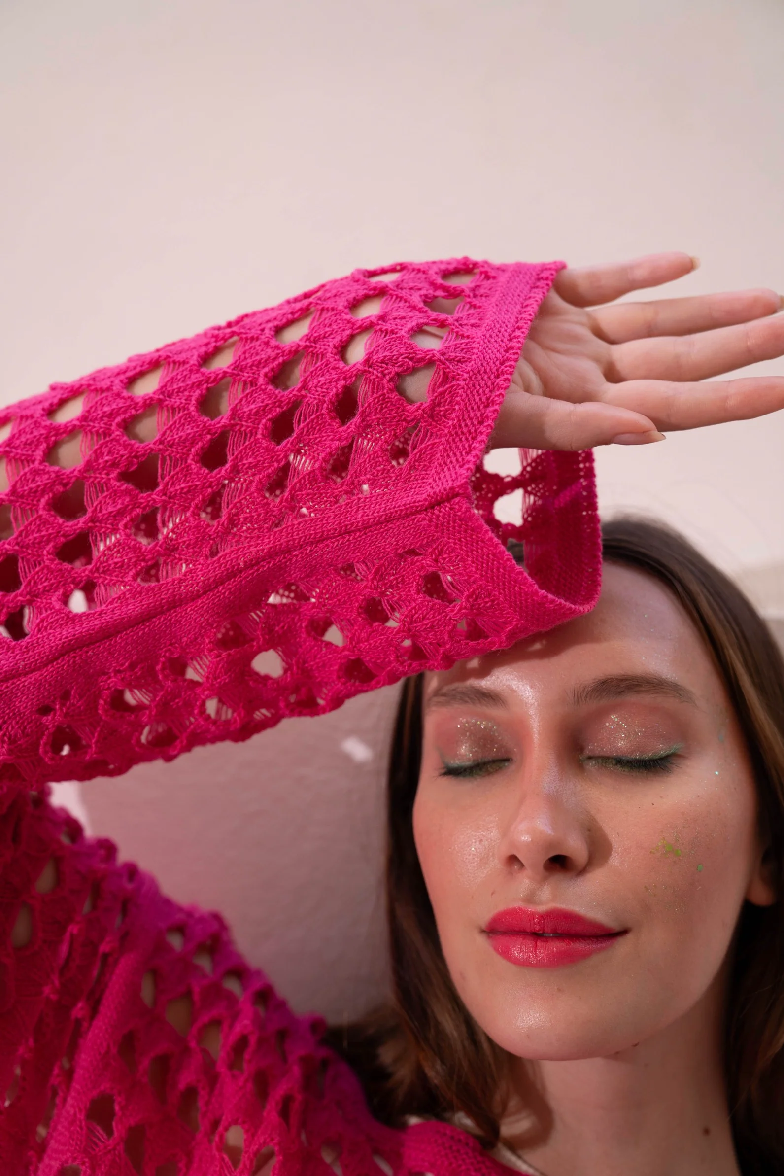 Gumus fuchia Mesh Blouse - Image 11