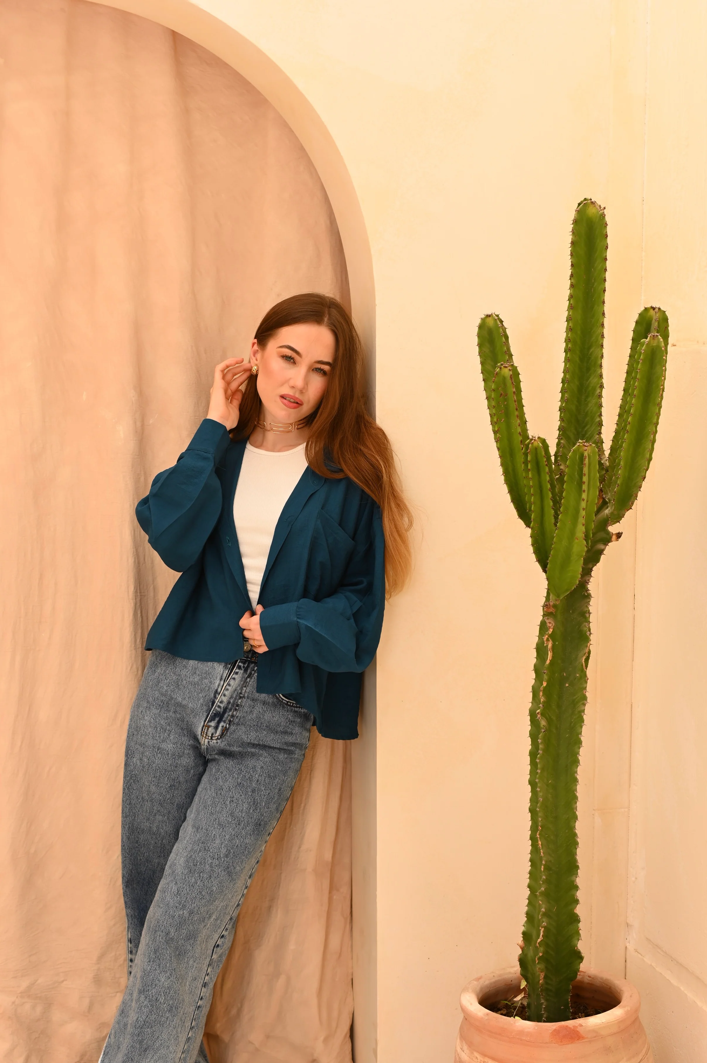 Gumus Short Basic Linen Shirt - Image 10