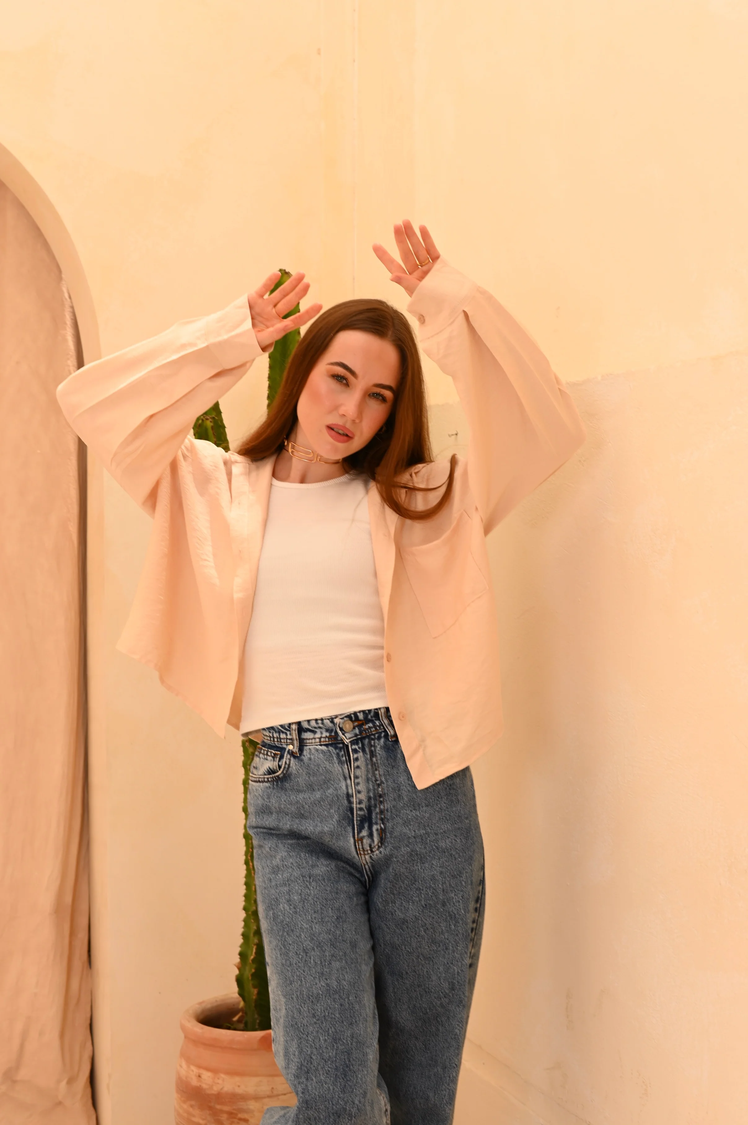 Gumus Short Basic Linen Shirt - Image 17