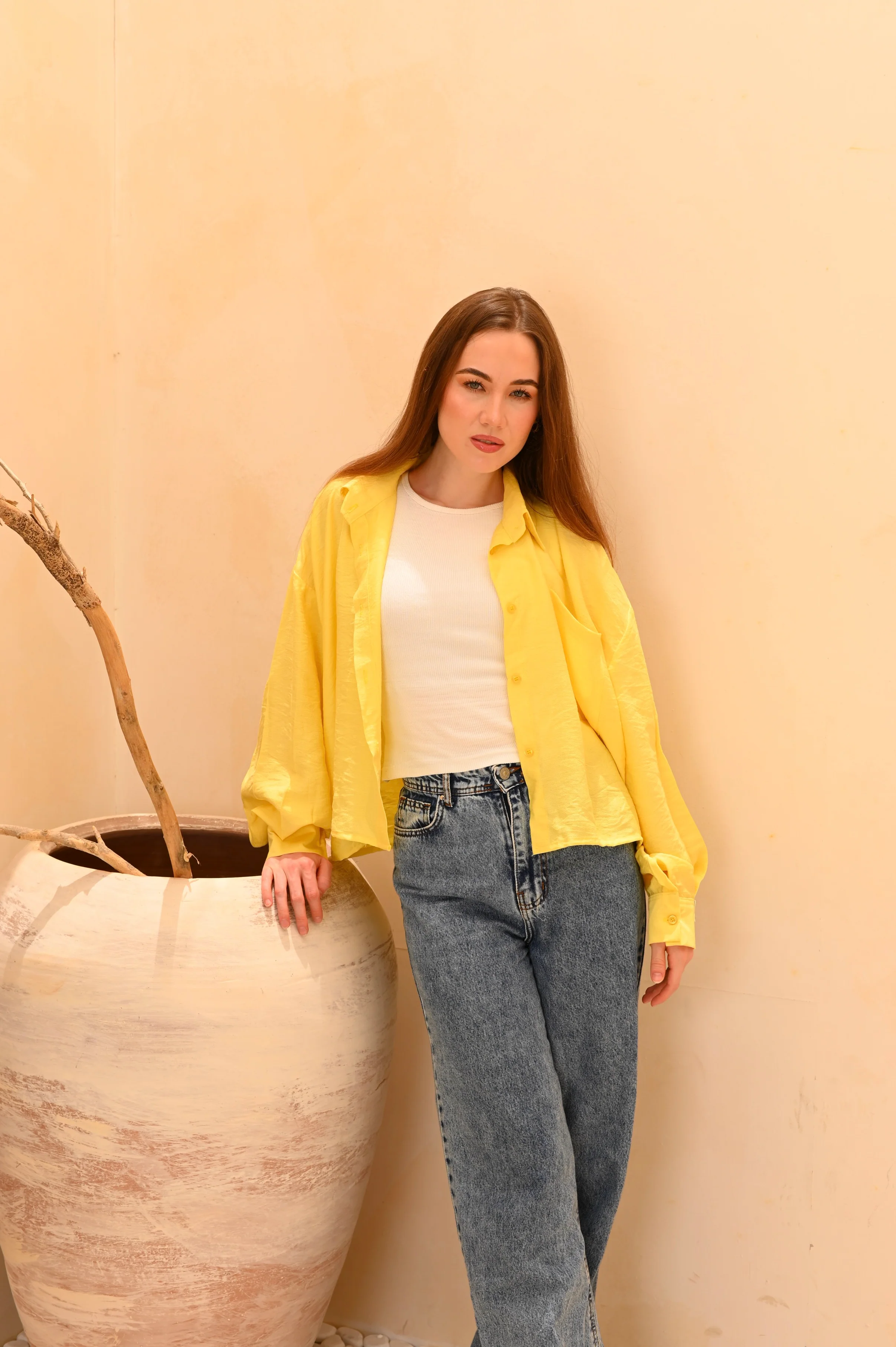 Gumus Short Basic Linen Shirt - Image 19