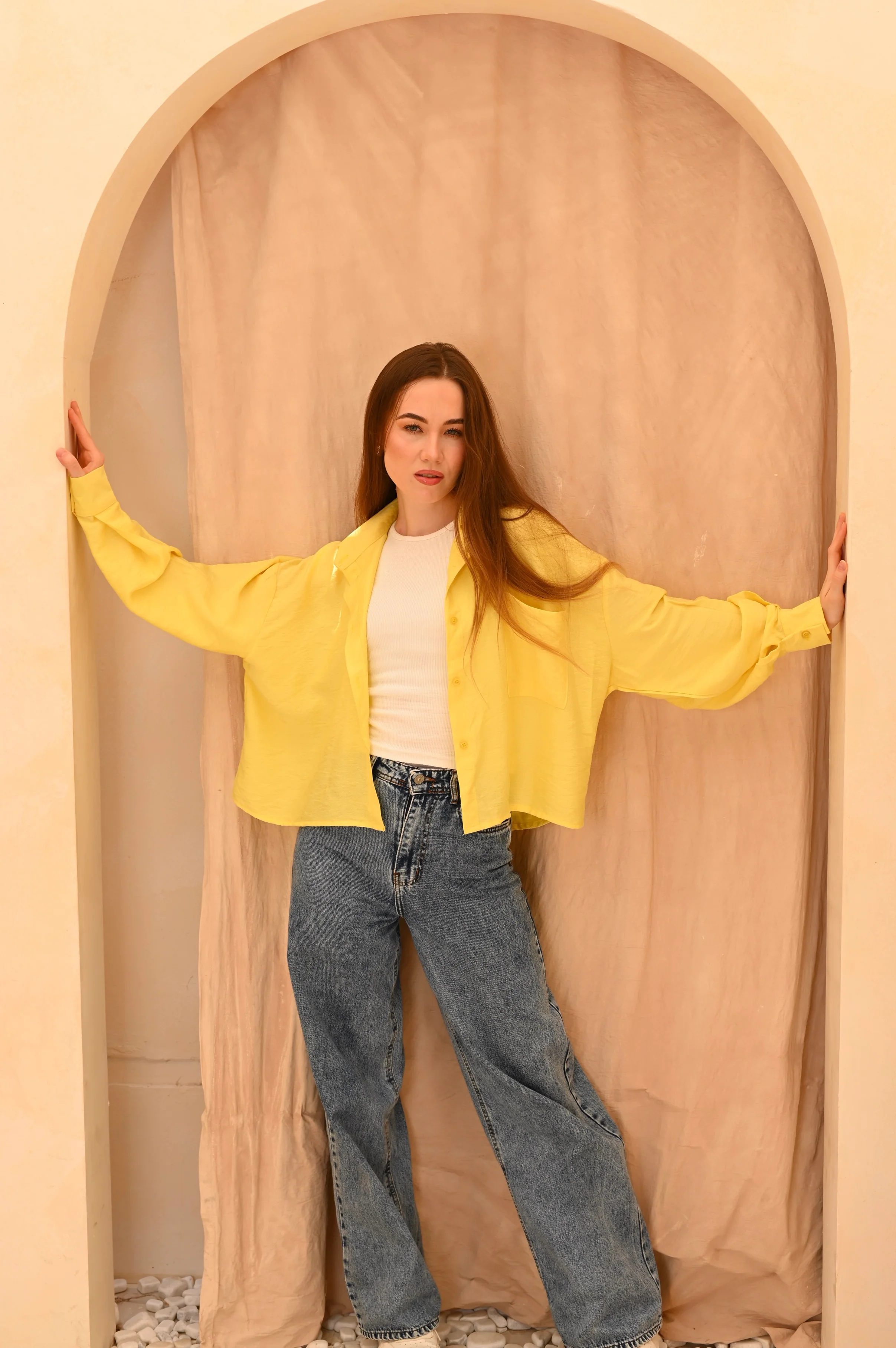 Gumus Short Basic Linen Shirt - Image 20