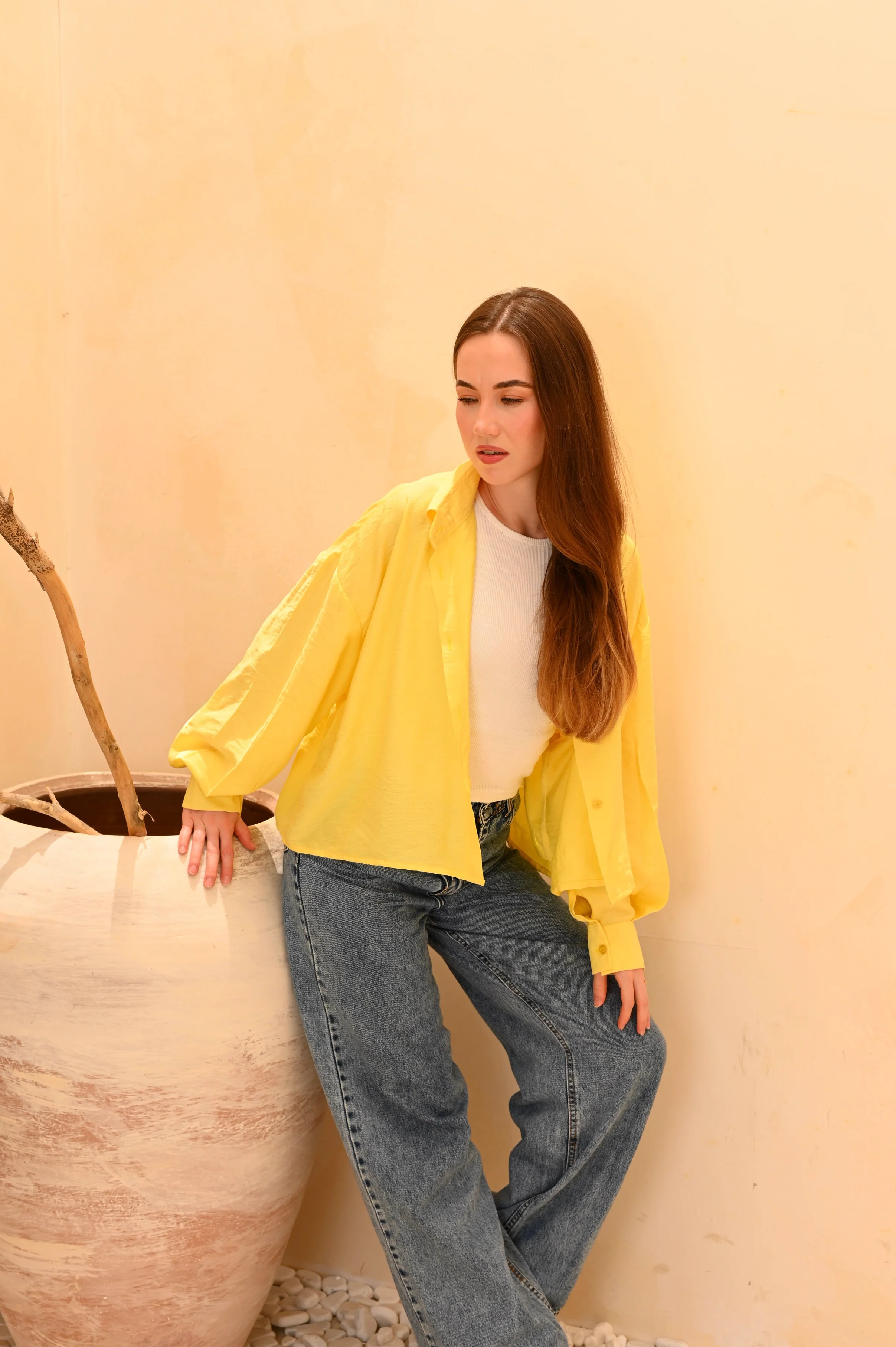 Gumus Short Basic Linen Shirt - Image 22