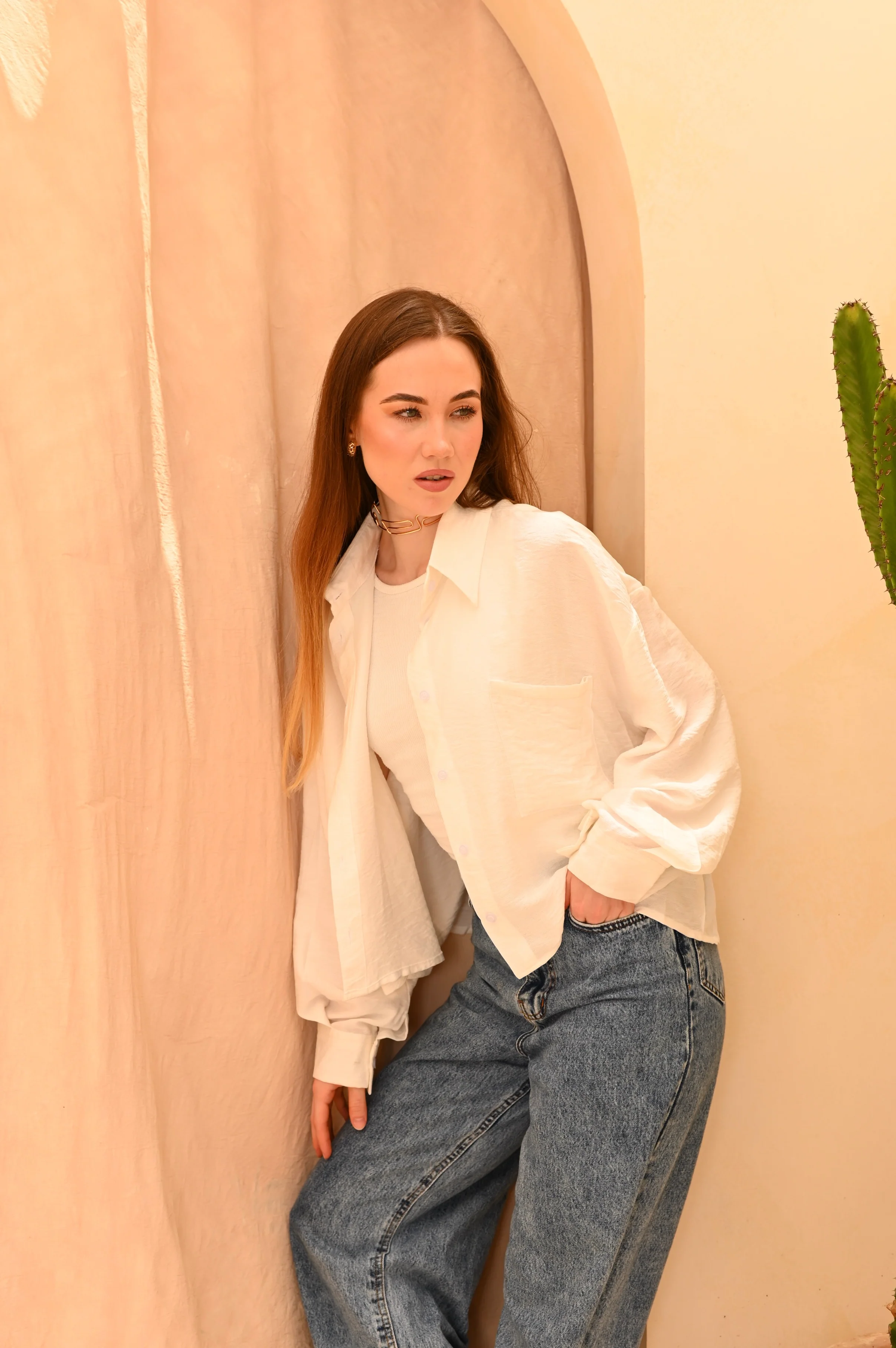 Gumus Short Basic Linen Shirt - Image 26
