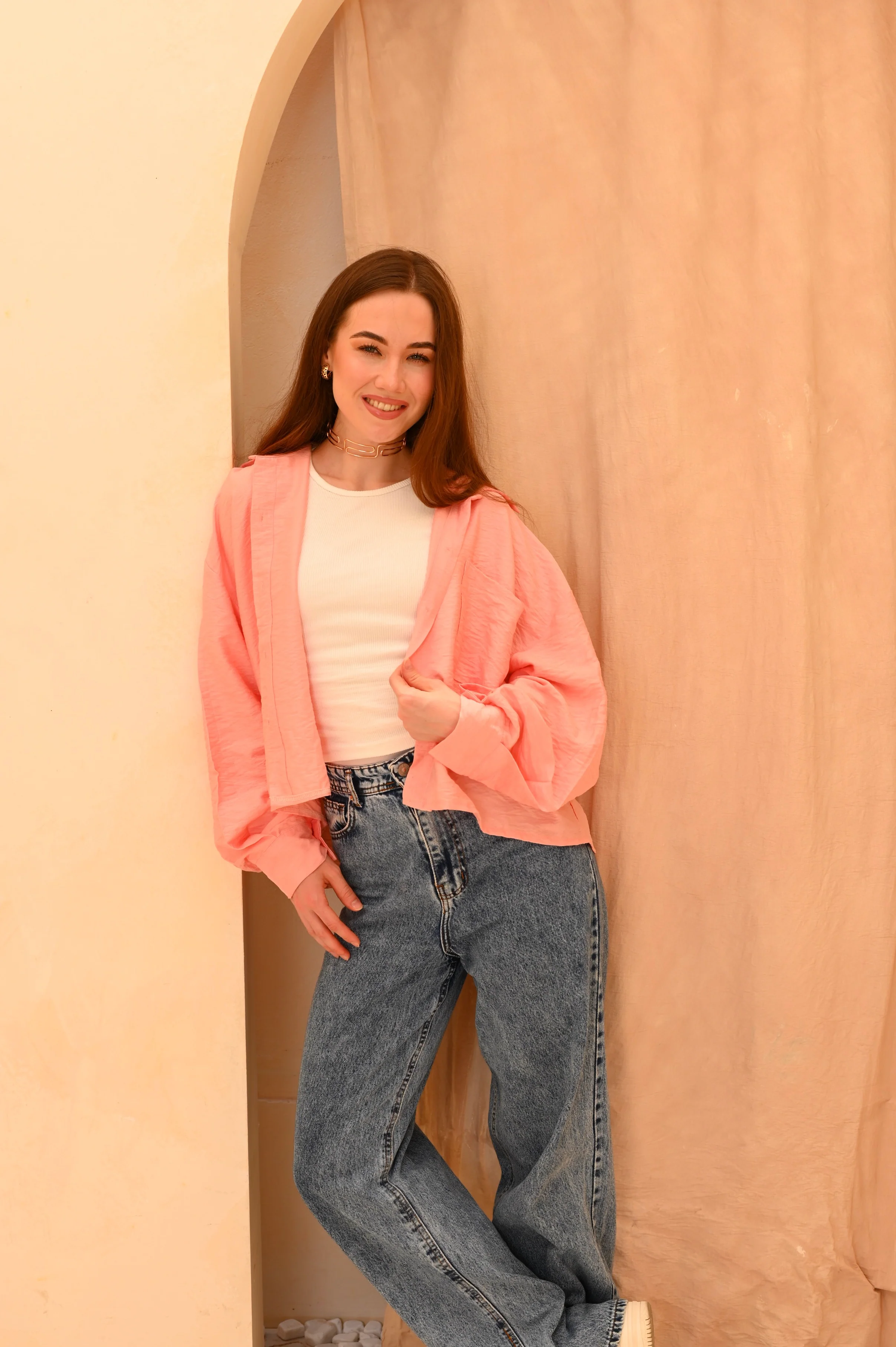 Gumus Short Basic Linen Shirt - Image 3