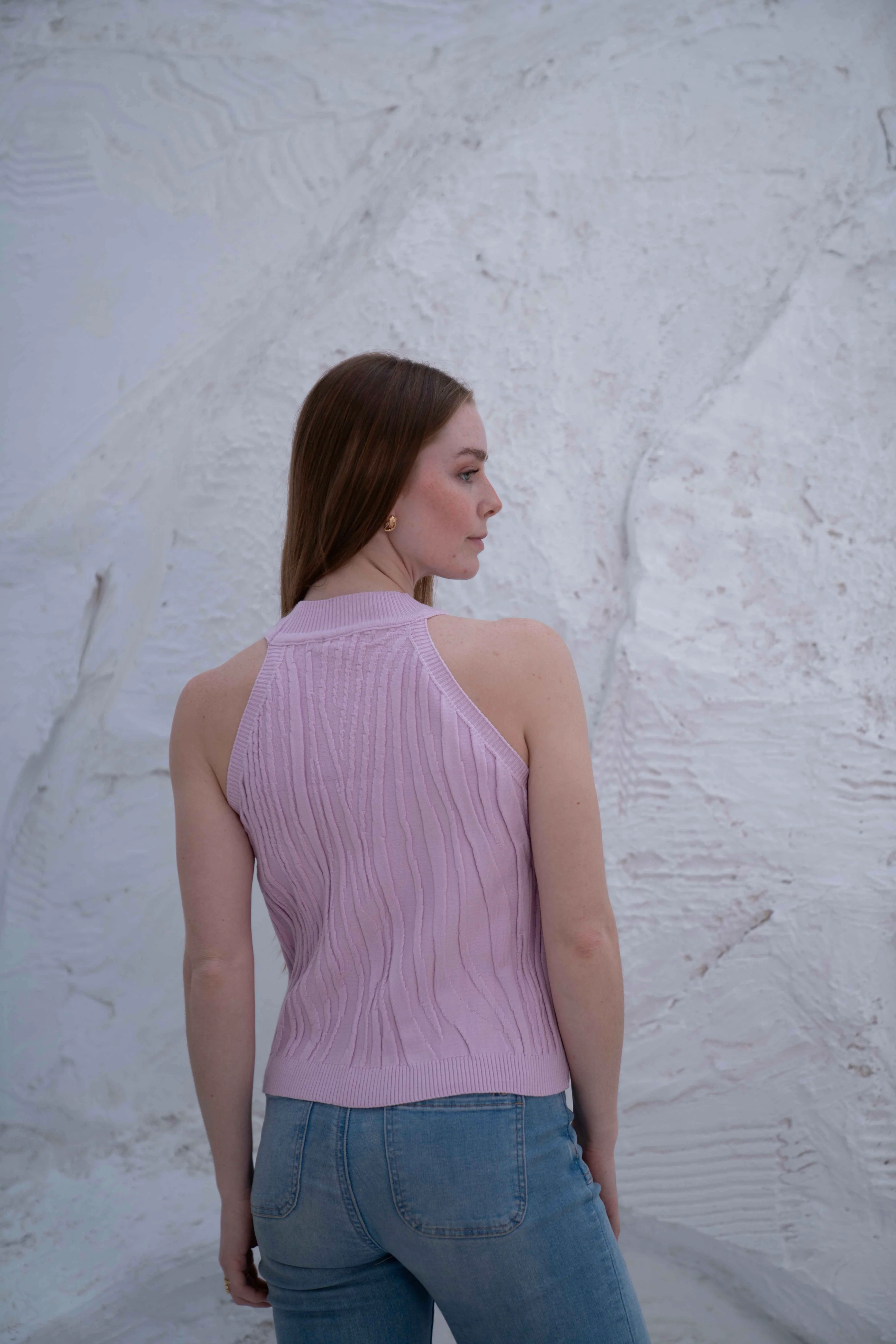 Gumus Sleeveless Ribbed Halter Top - Image 19