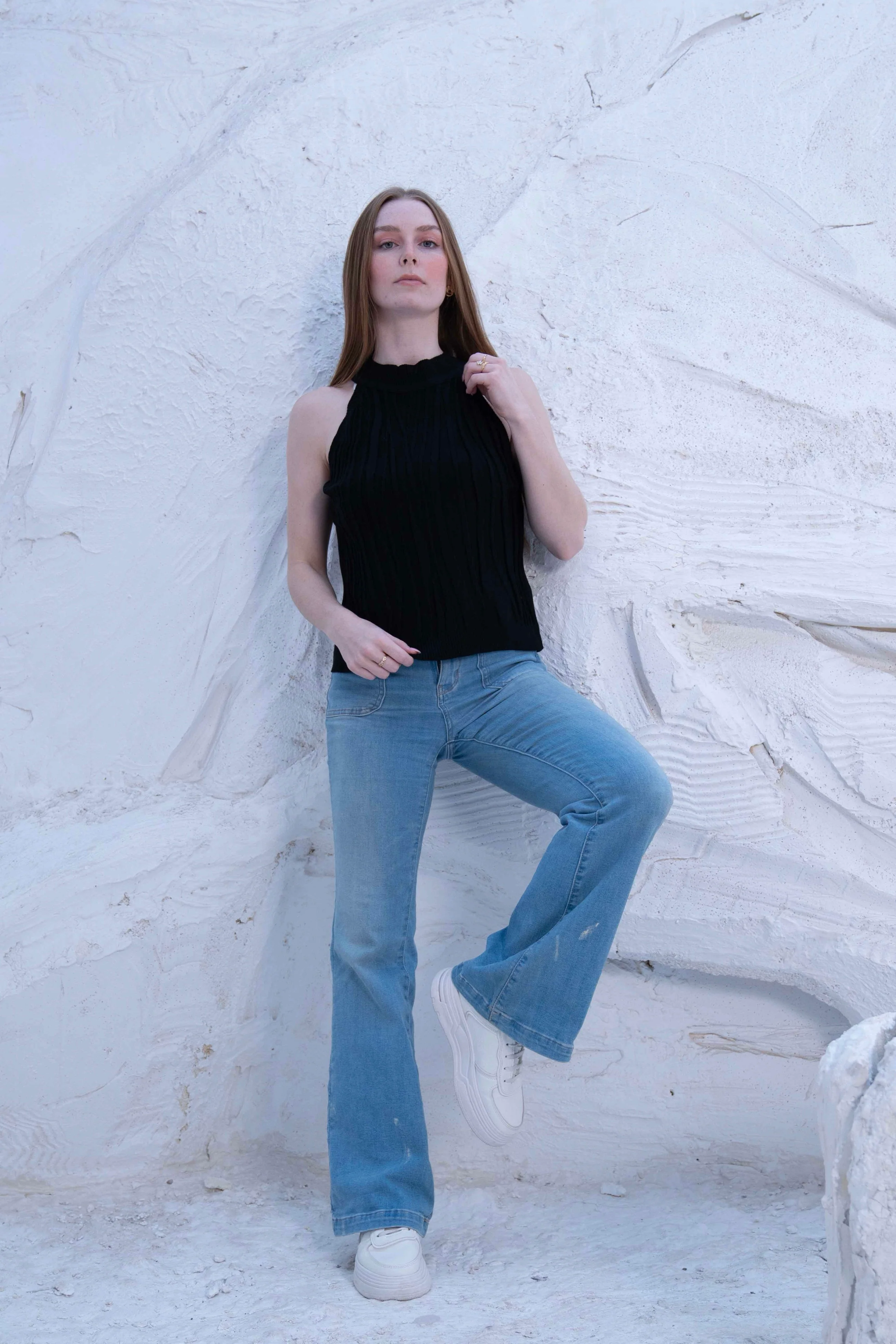 Gumus Sleeveless Ribbed Halter Top - Image 38