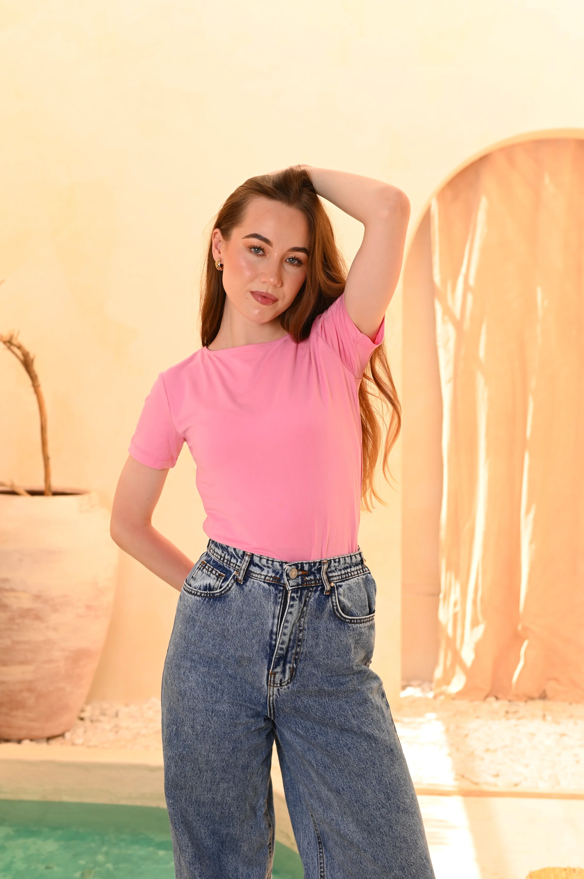 Gumus Soft Cotton Short Sleeve Basic Top - Image 11