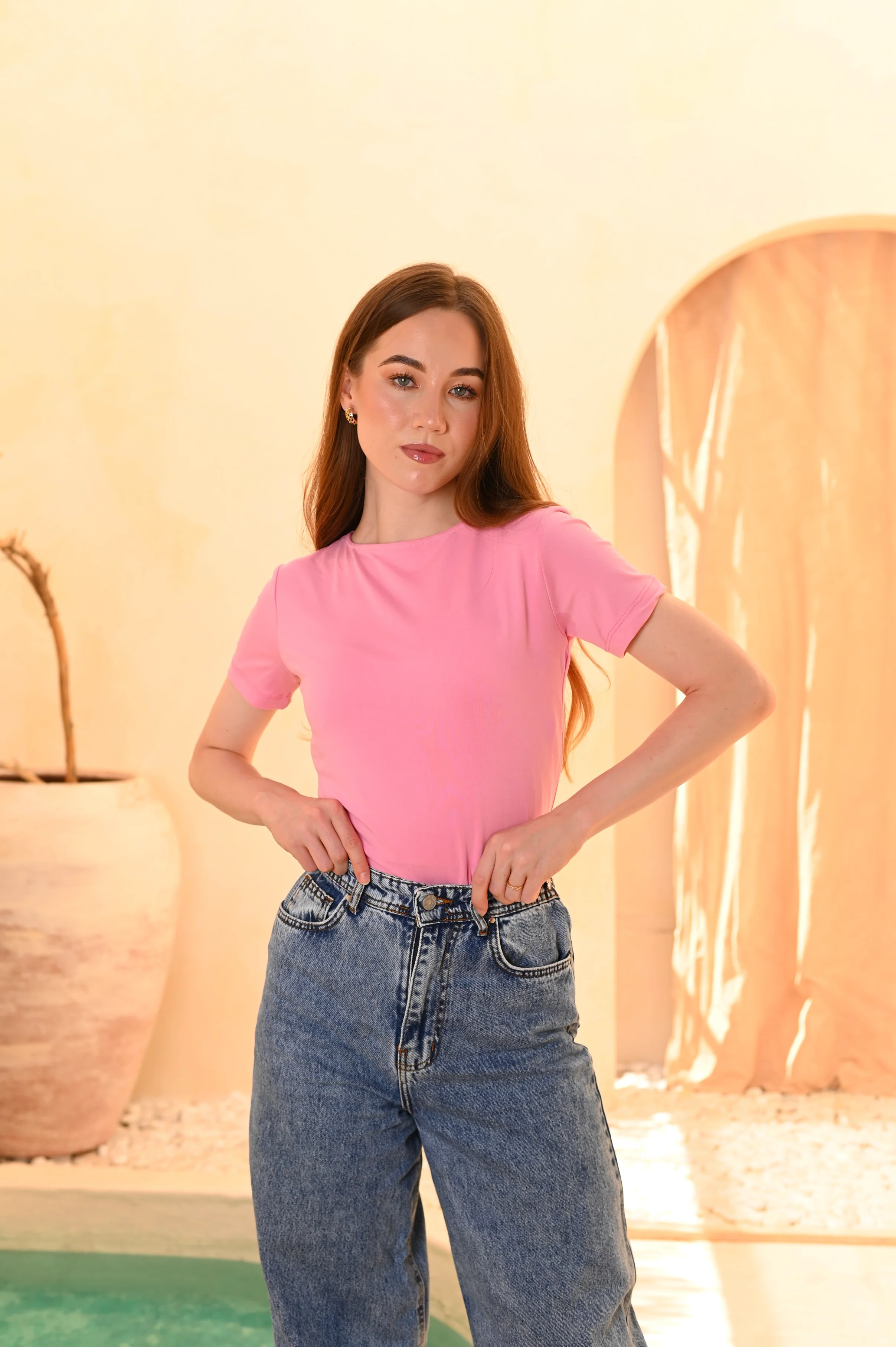 Gumus Soft Cotton Short Sleeve Basic Top - Image 9