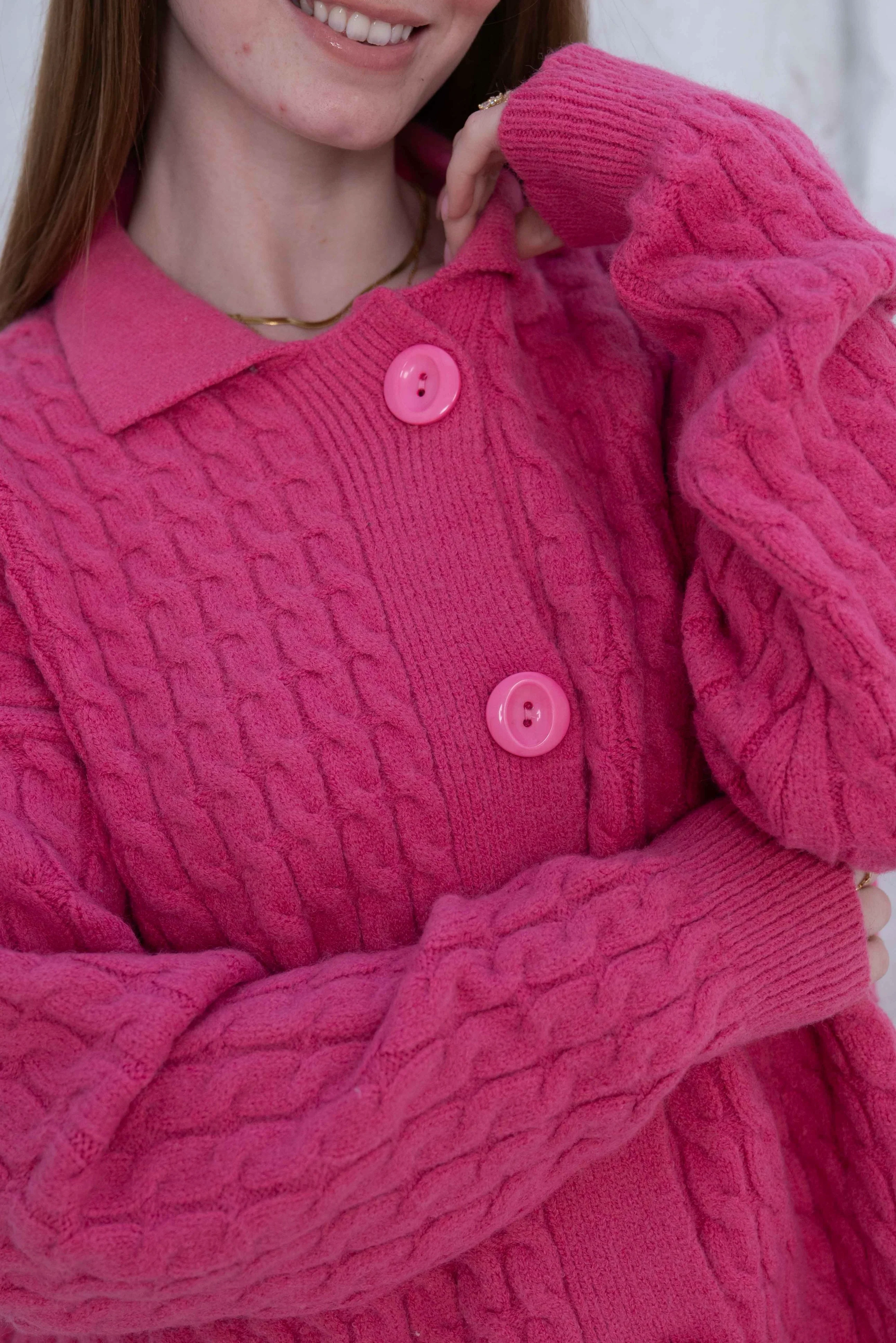 Knit Wool Button-Up Jacket - Image 15