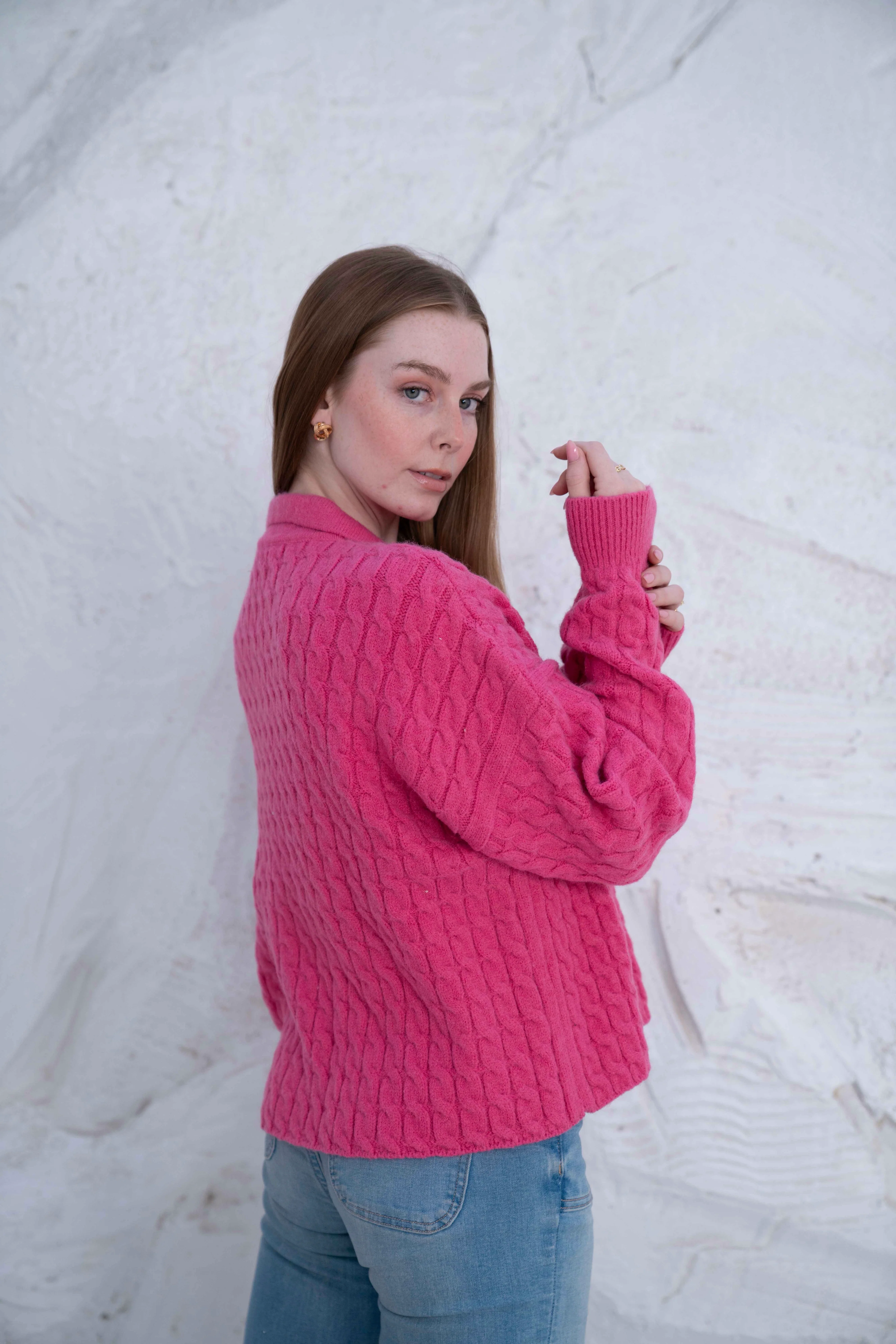 Knit Wool Button-Up Jacket - Image 16
