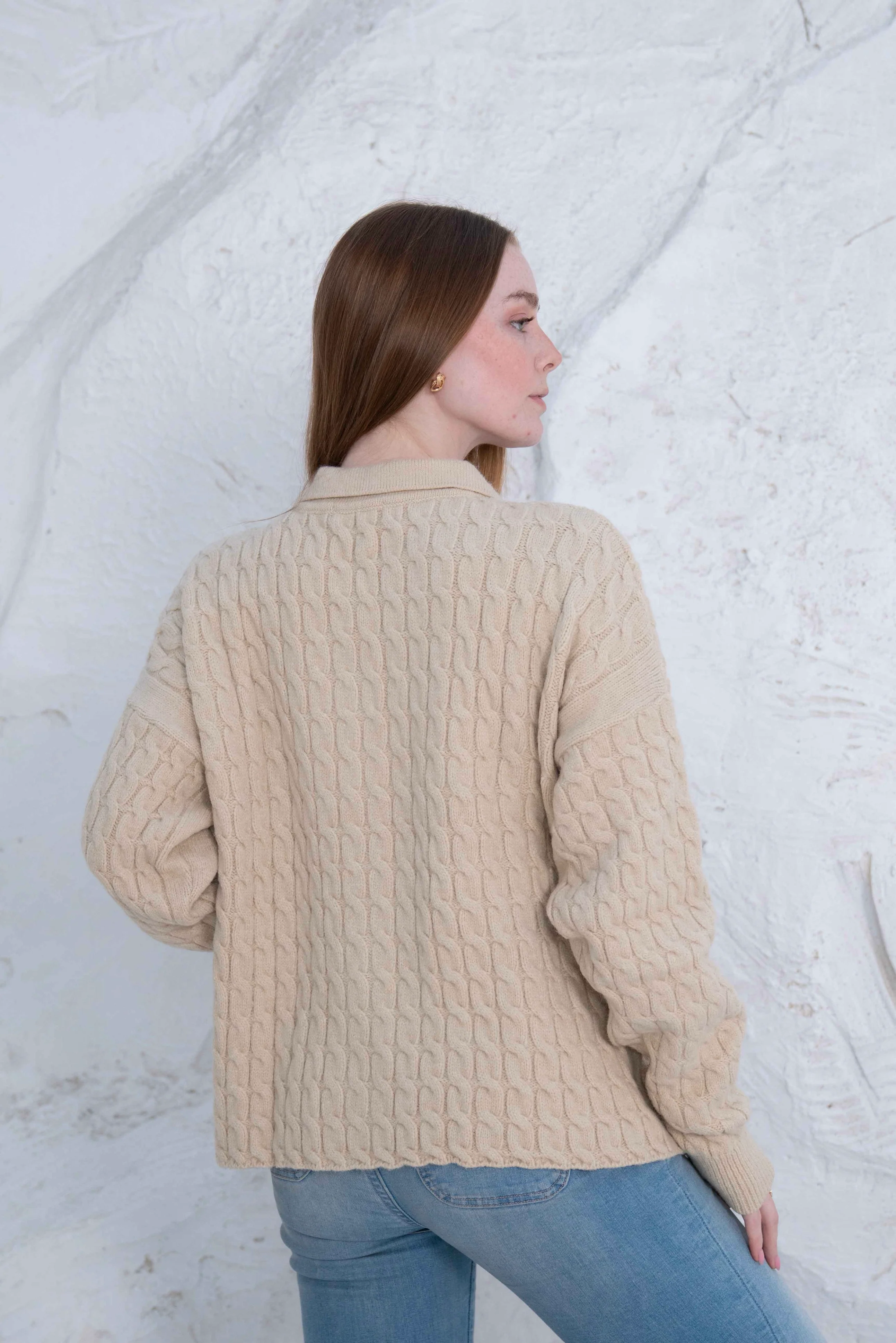 Knit Wool Button-Up Jacket - Image 24