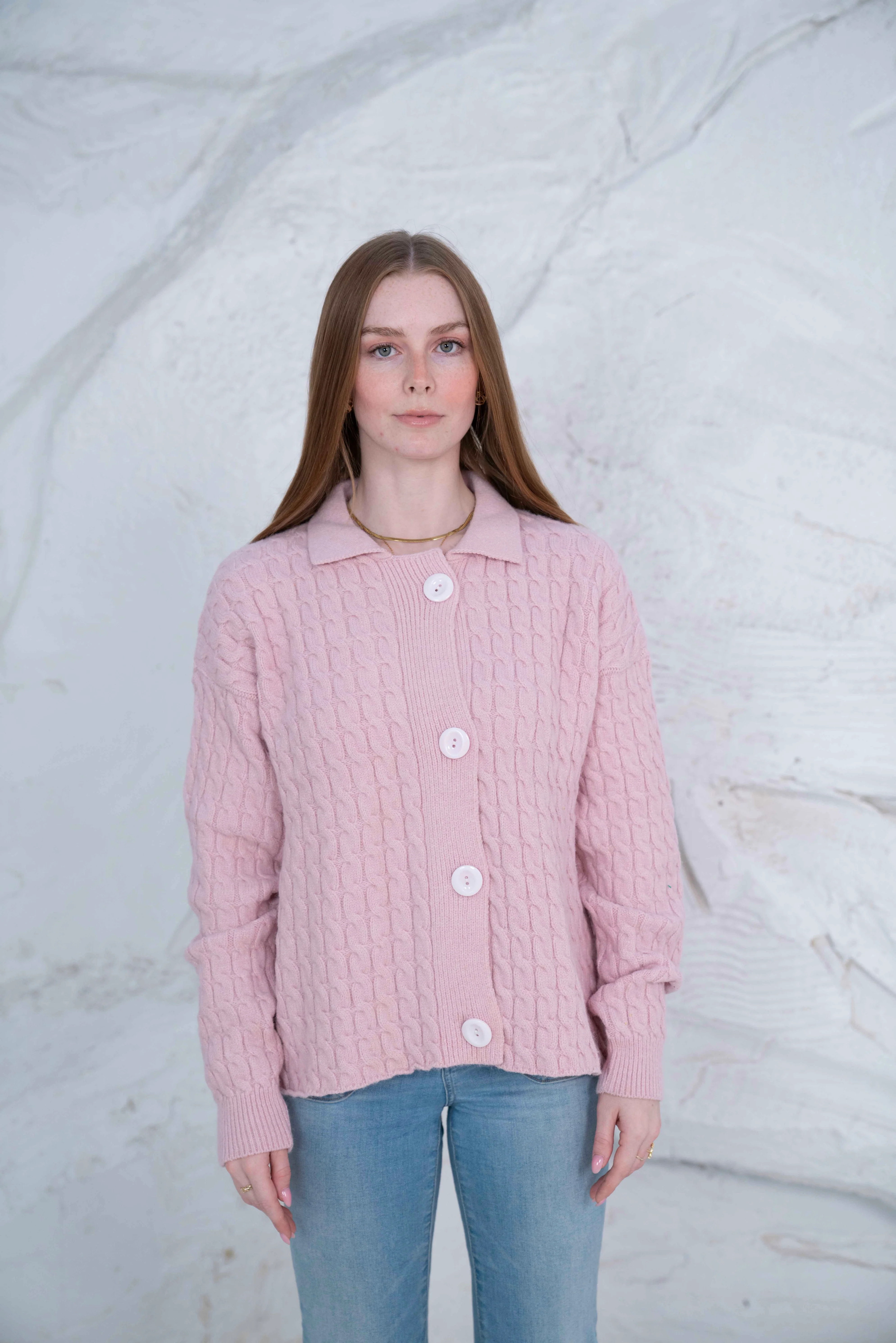 Knit Wool Button-Up Jacket - Image 25