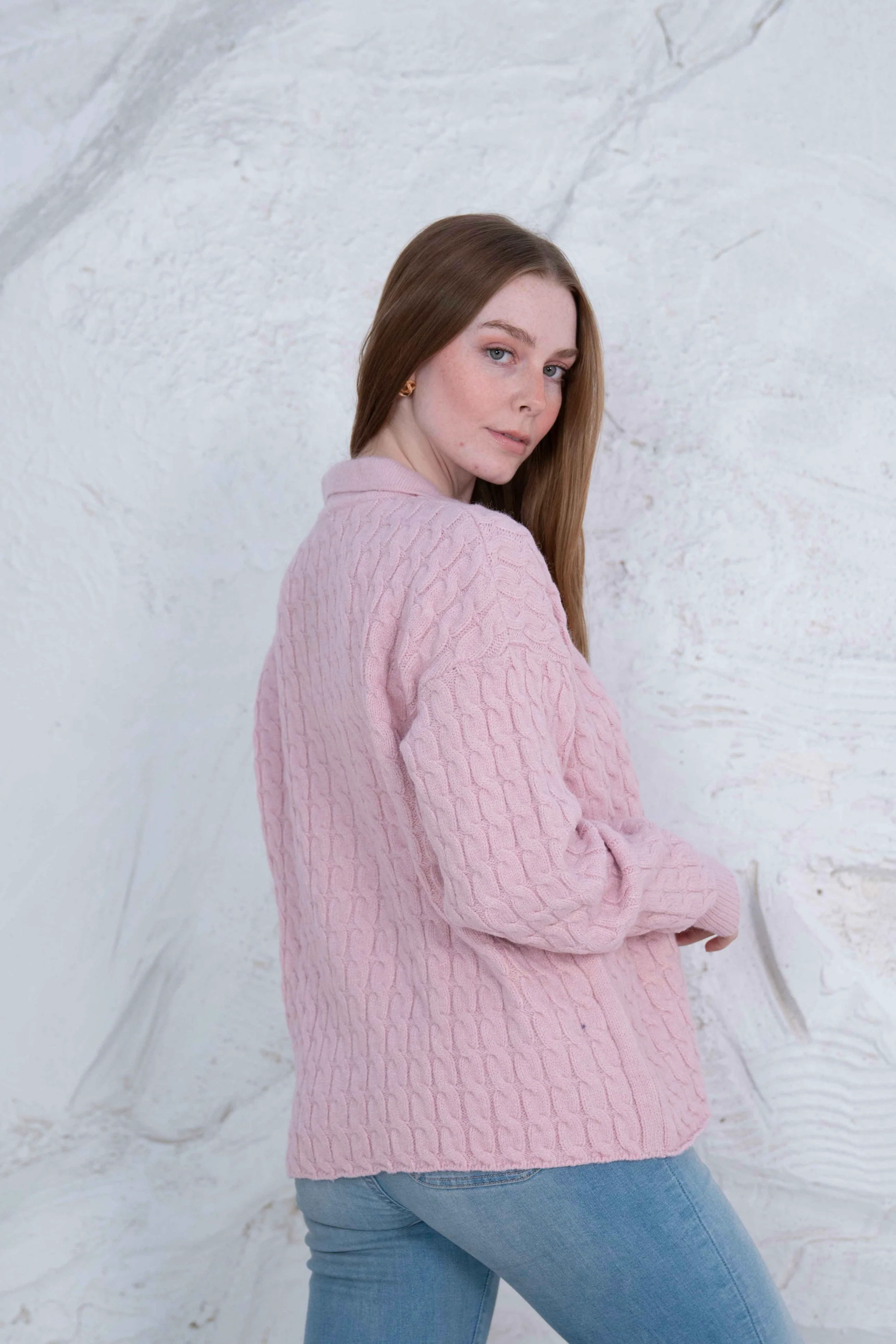 Knit Wool Button-Up Jacket - Image 26