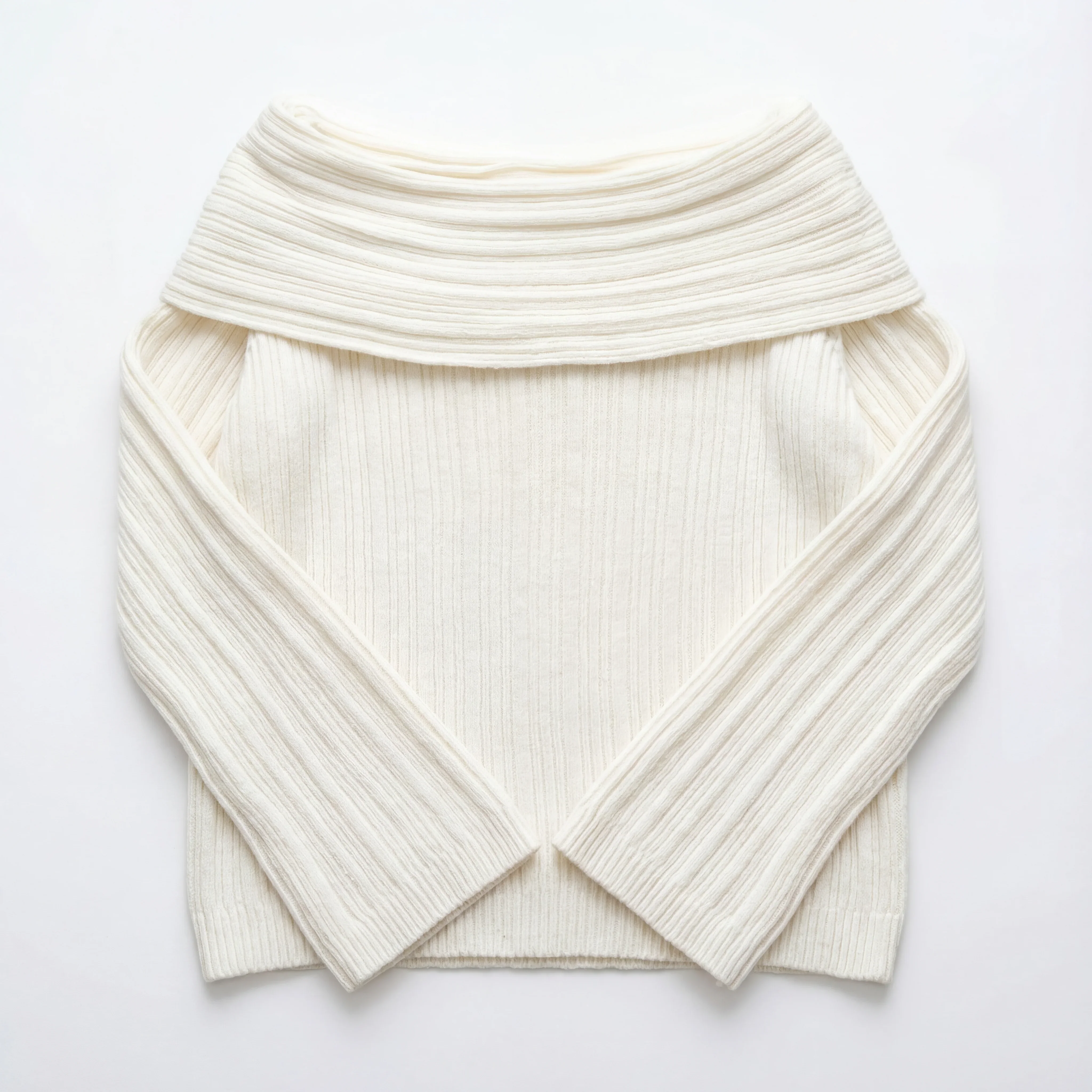 Knitted Off-Shoulder Sweater