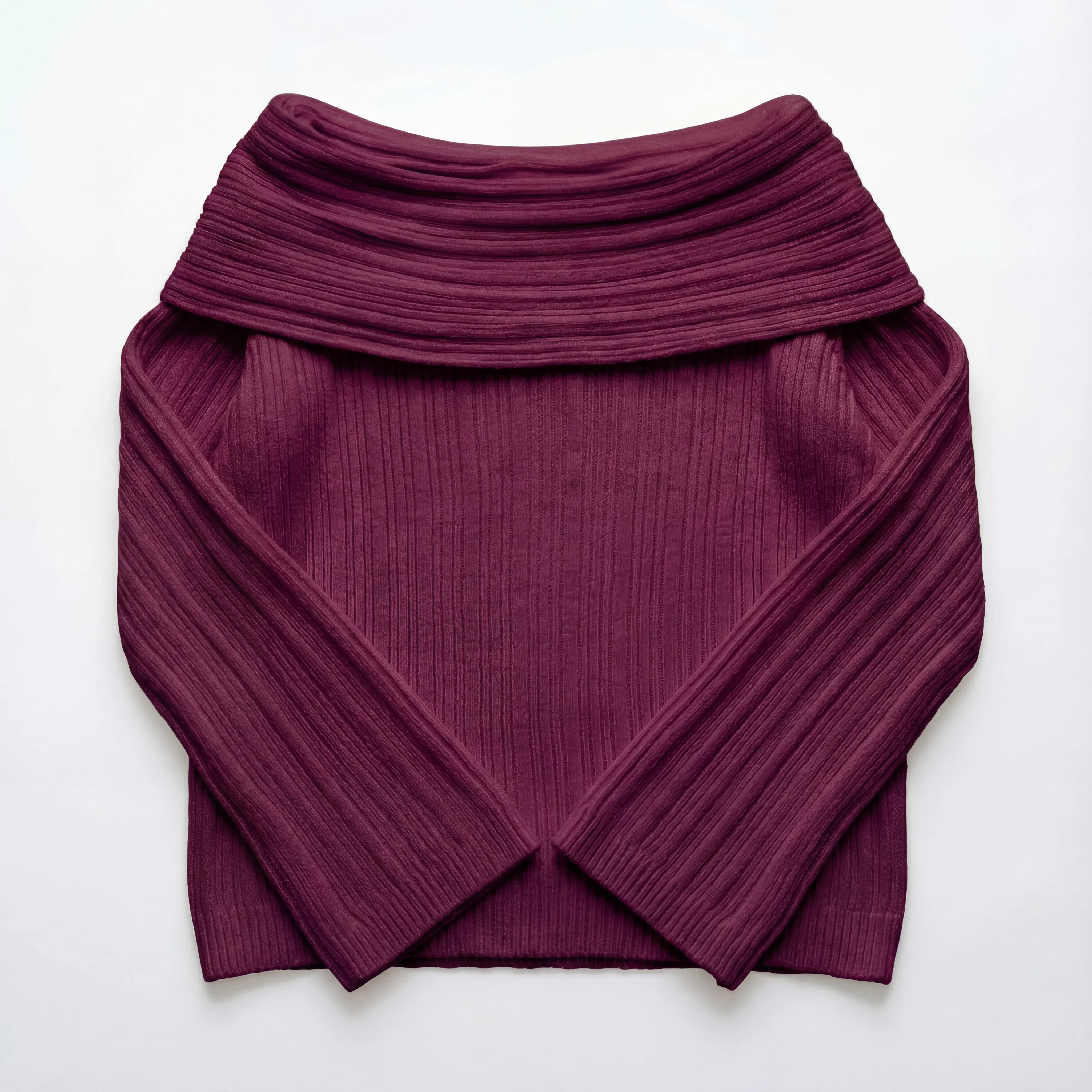 Knitted Off-Shoulder Sweater - Image 4