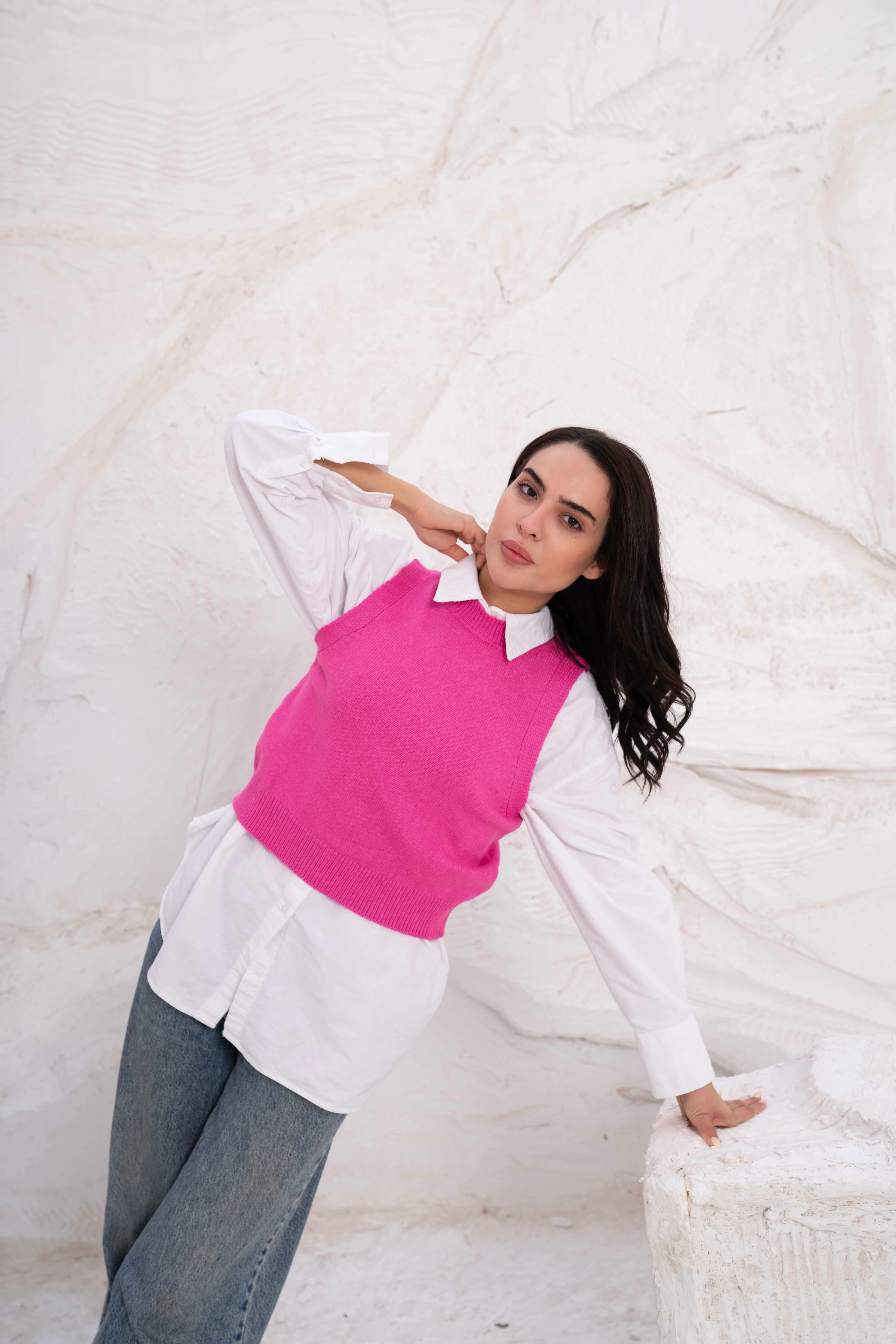 Knitted Women’s Sleeveless Vest - Image 18