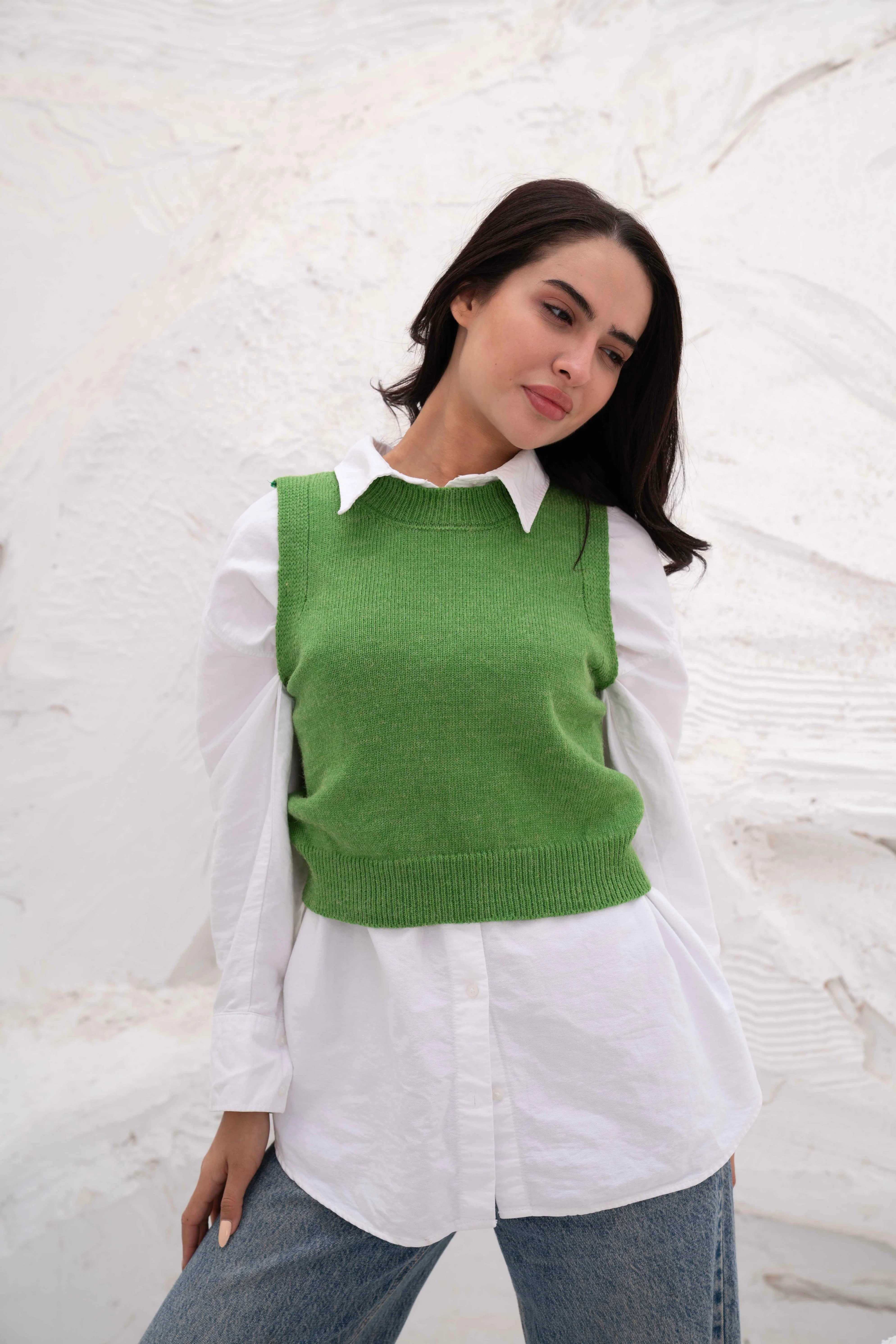 Knitted Women’s Sleeveless Vest - Image 22