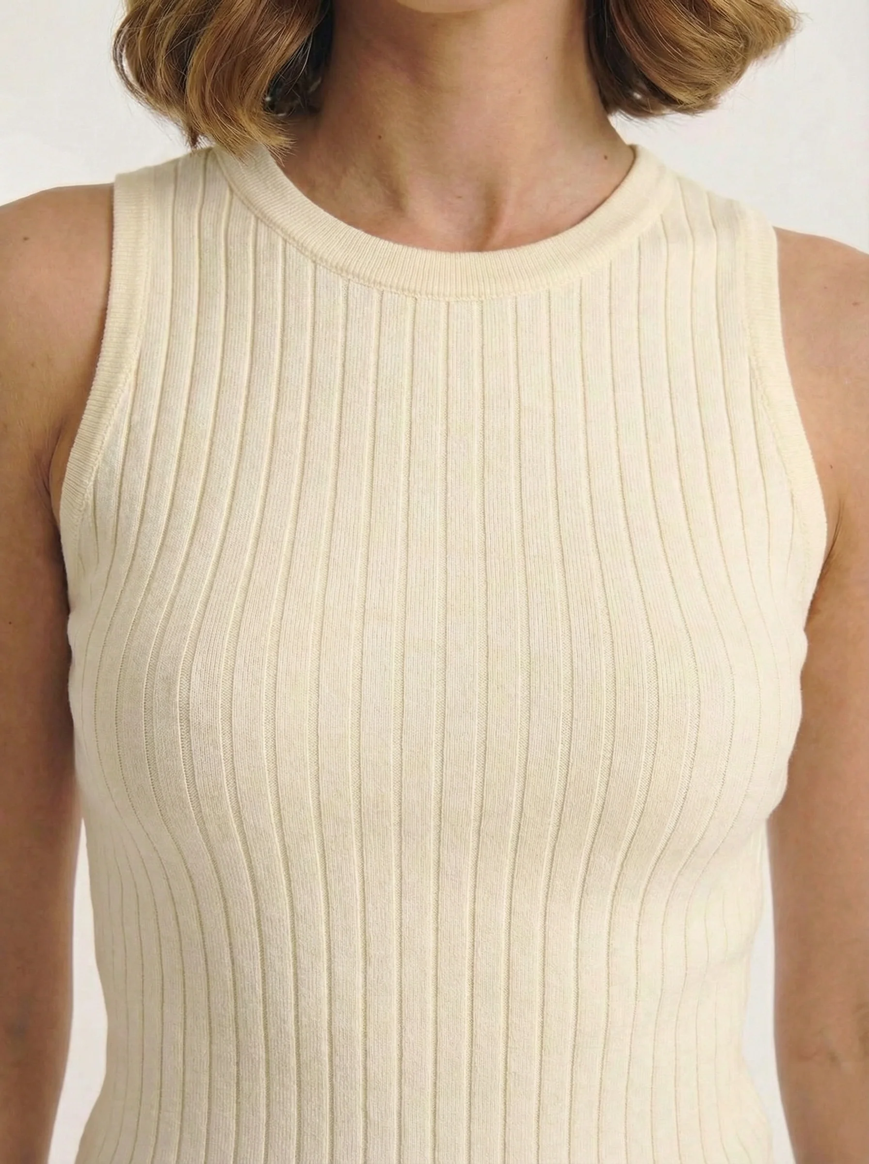 Knitted Wool Sleeveless Top - Image 10